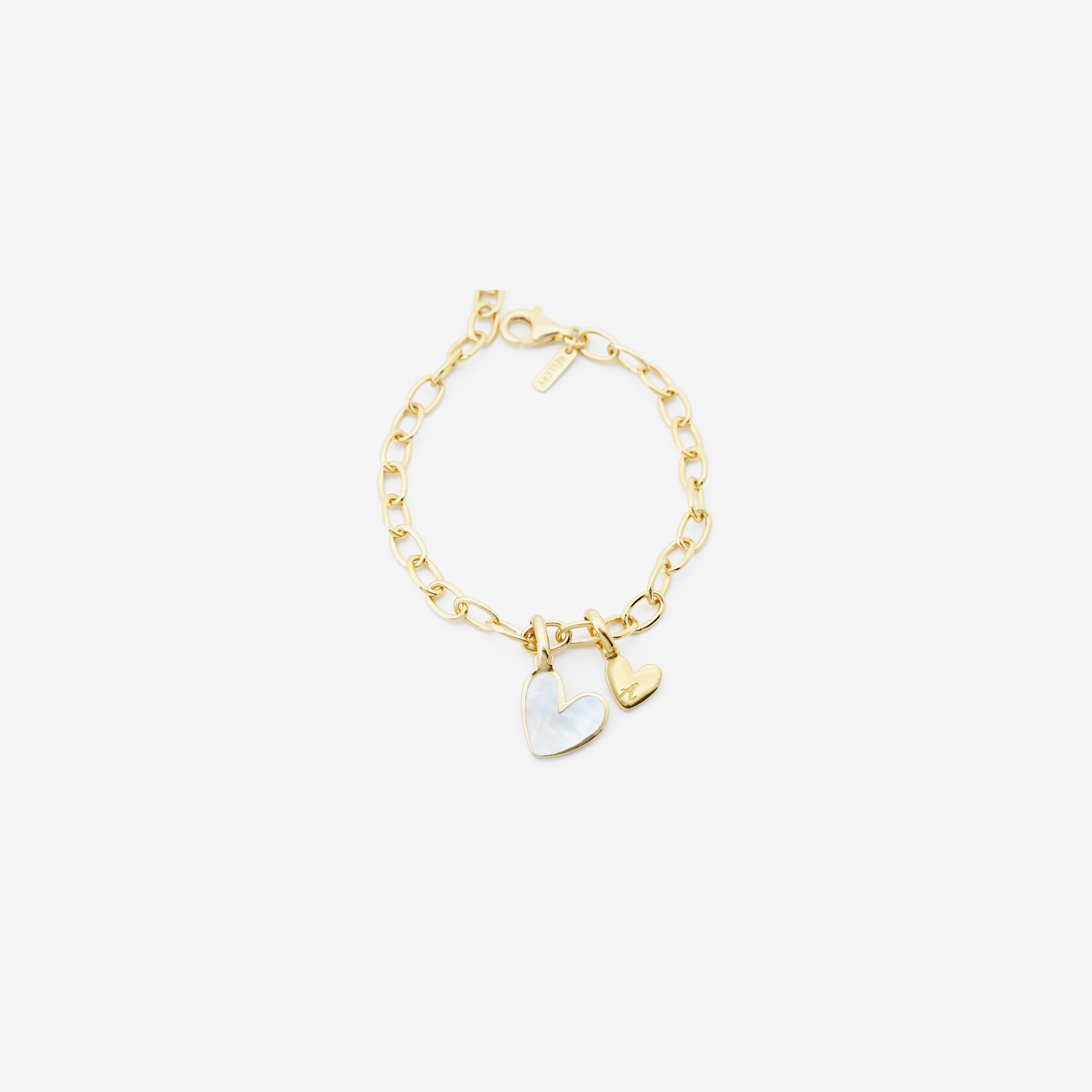 Heart Bracelet With Mother of Pearl