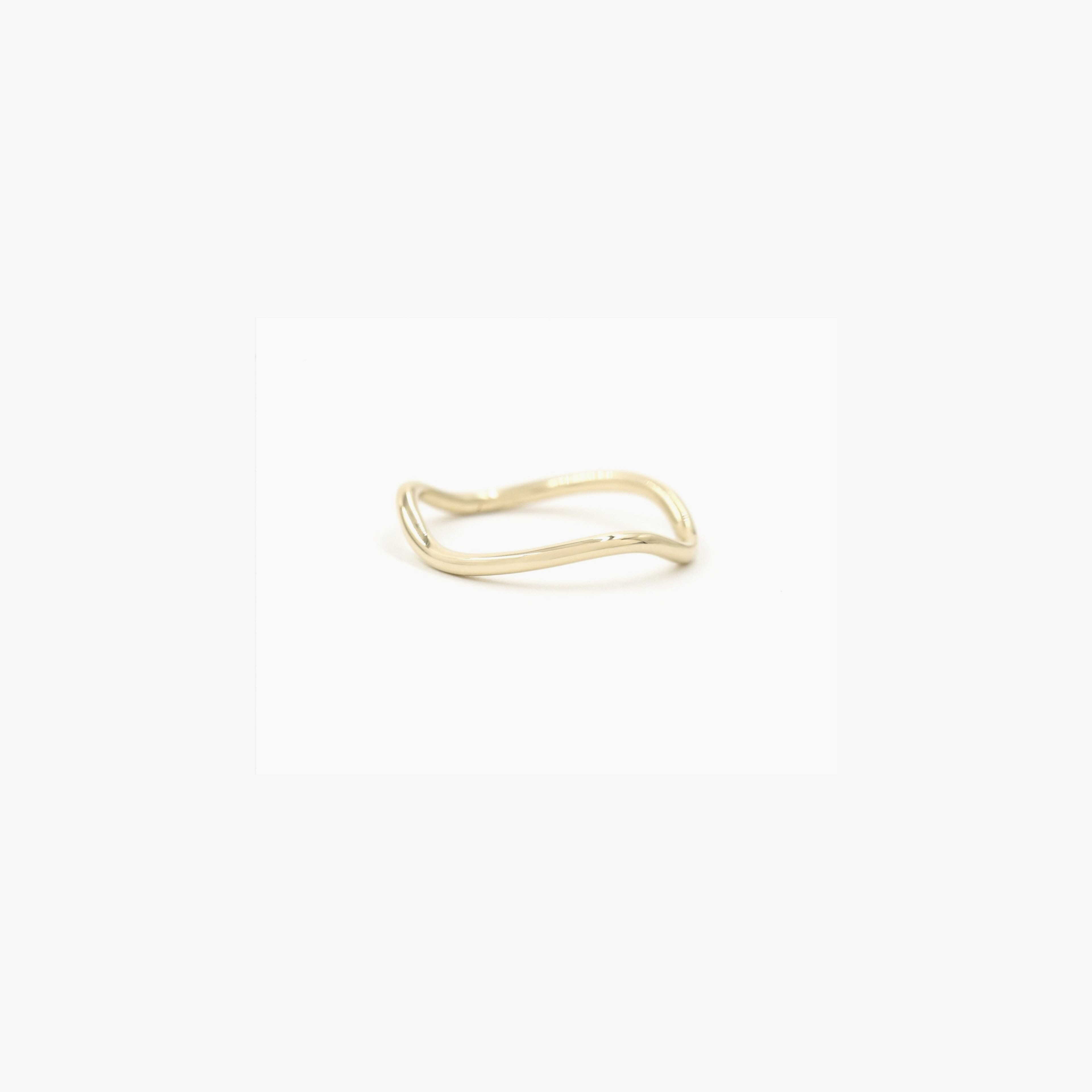 Solid Gold Wave Ring