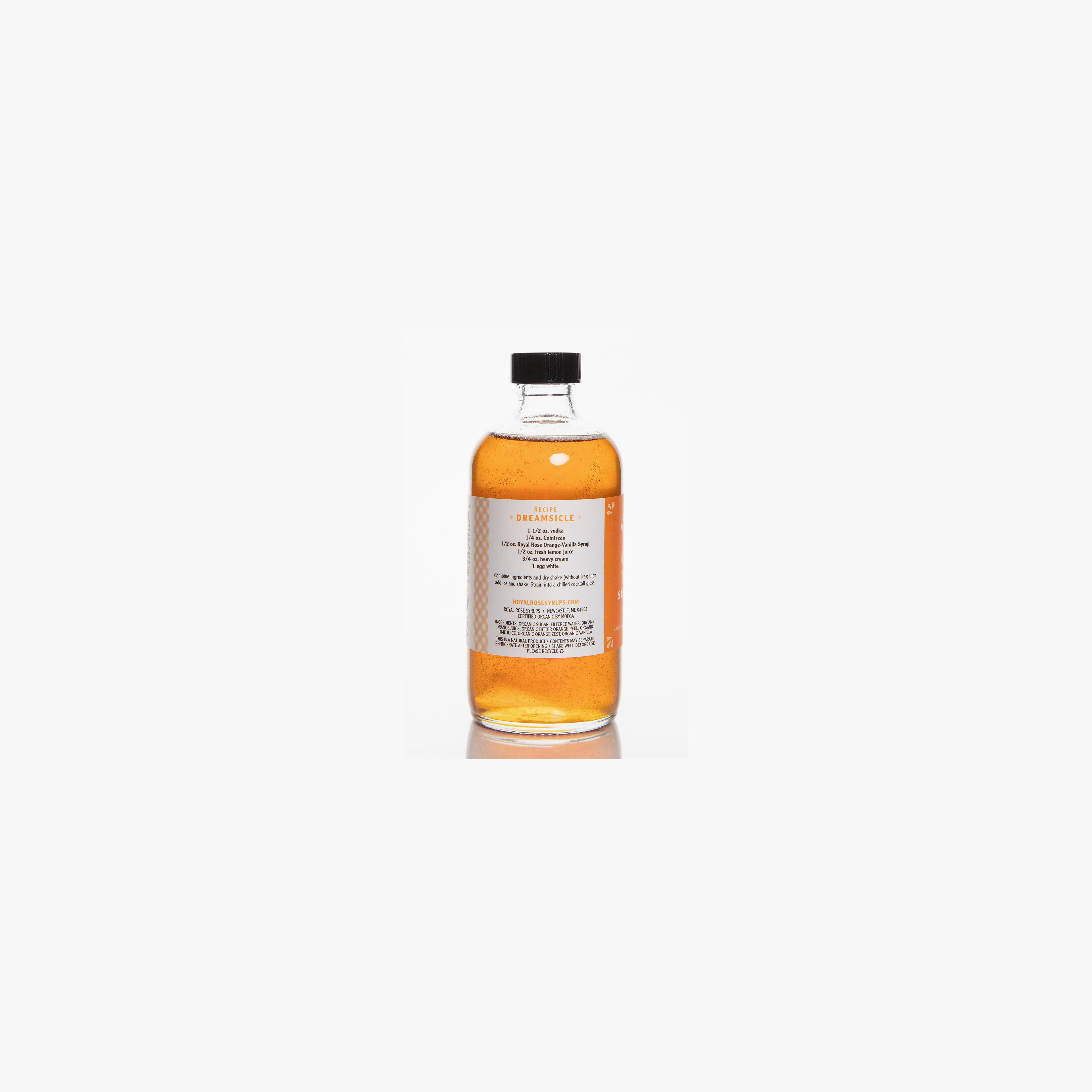 Orange Vanilla Organic Simple Syrup