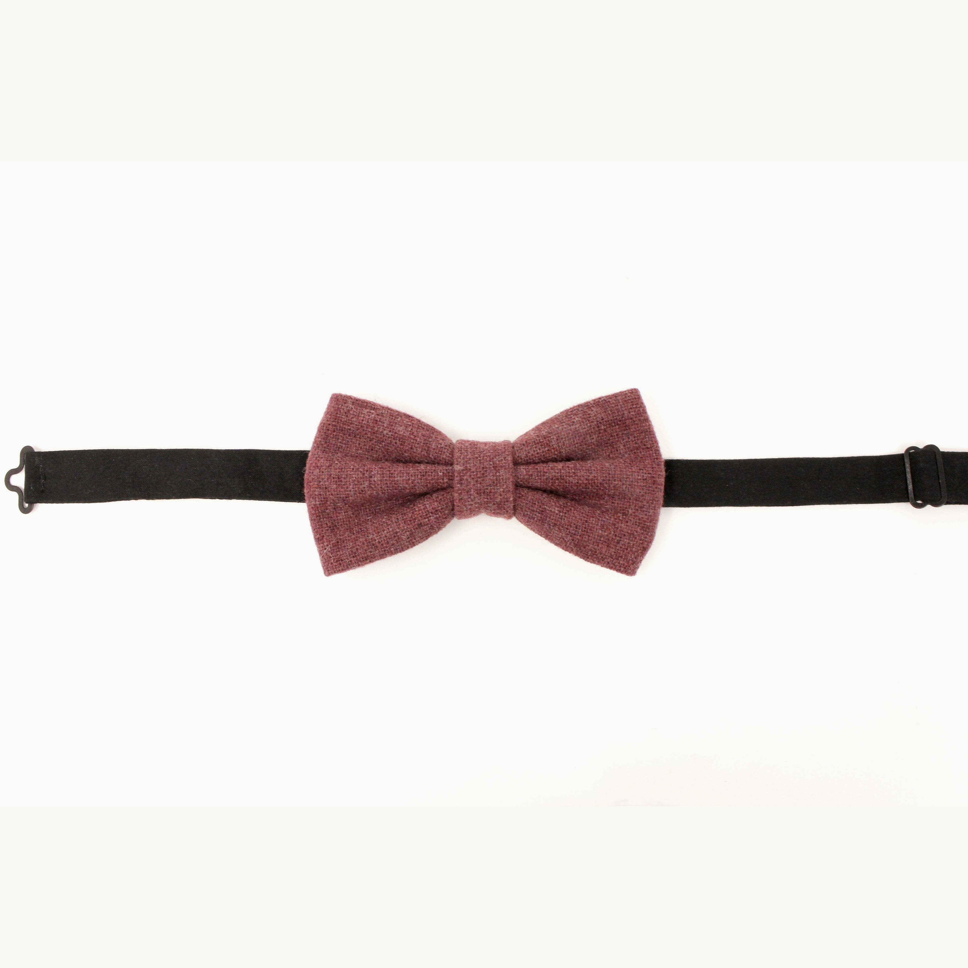 Maroon Textured Bow Tie