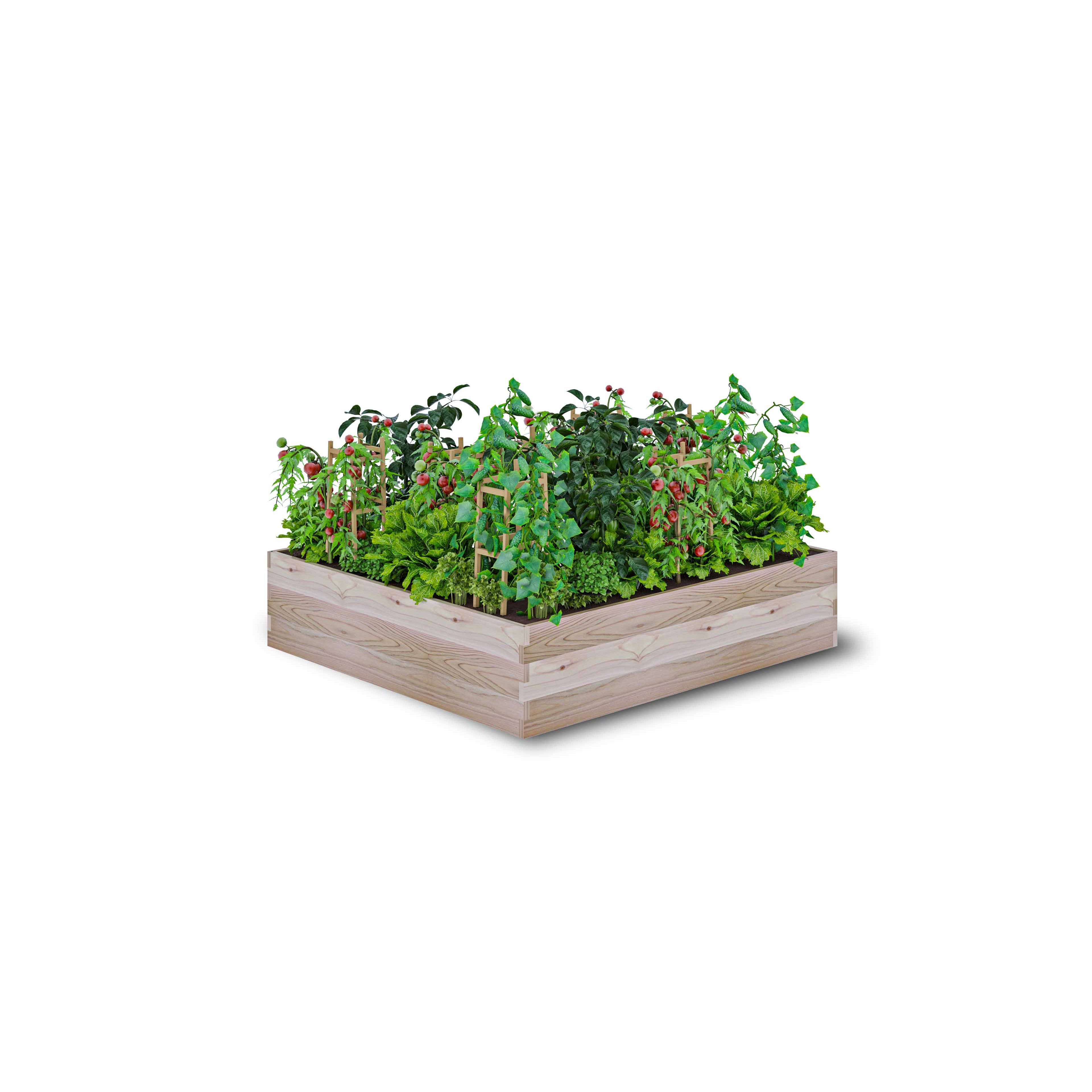 Cedar Raised Garden Bed (45 x 45 x 10.5"H)