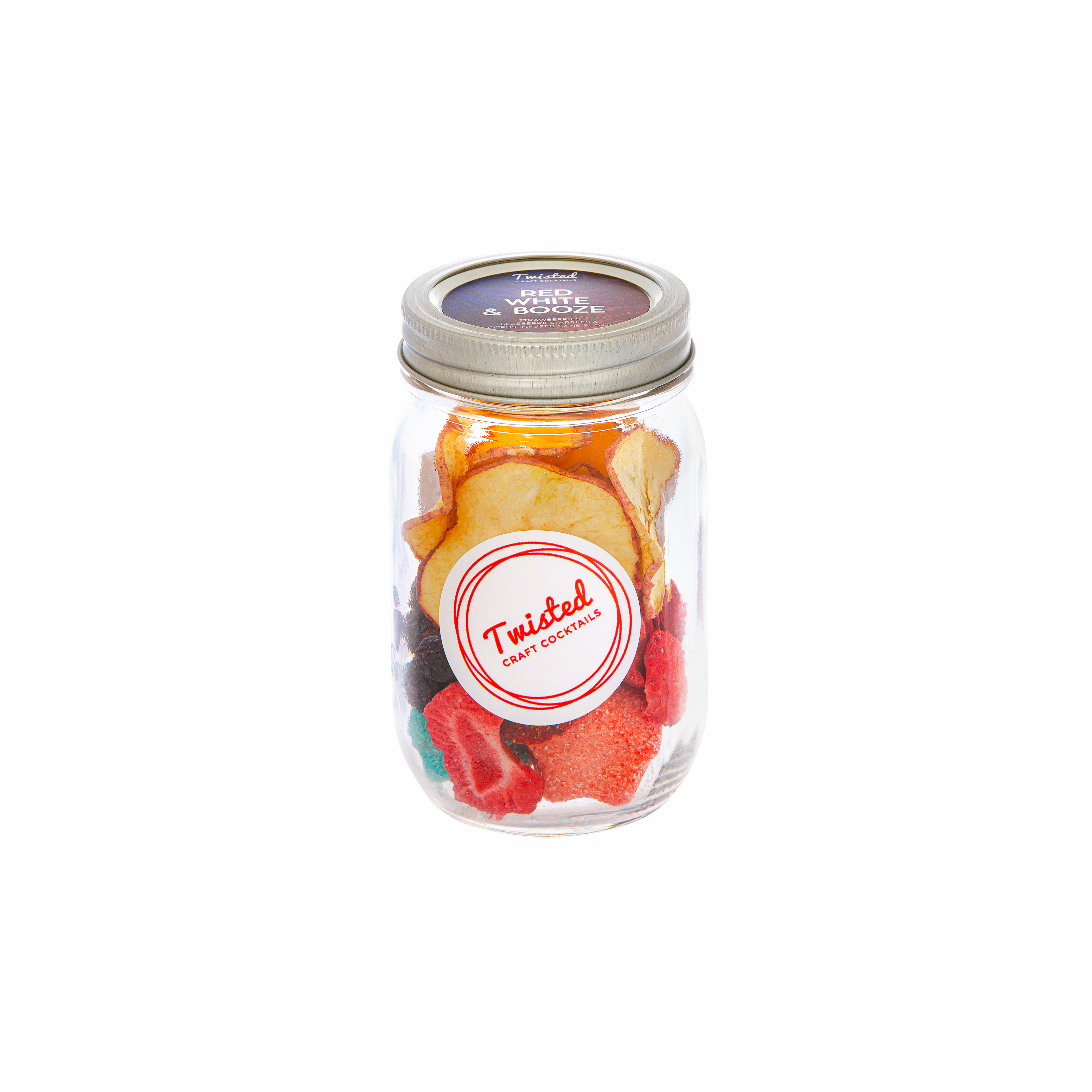 Red, White & Booze Cocktail Jar