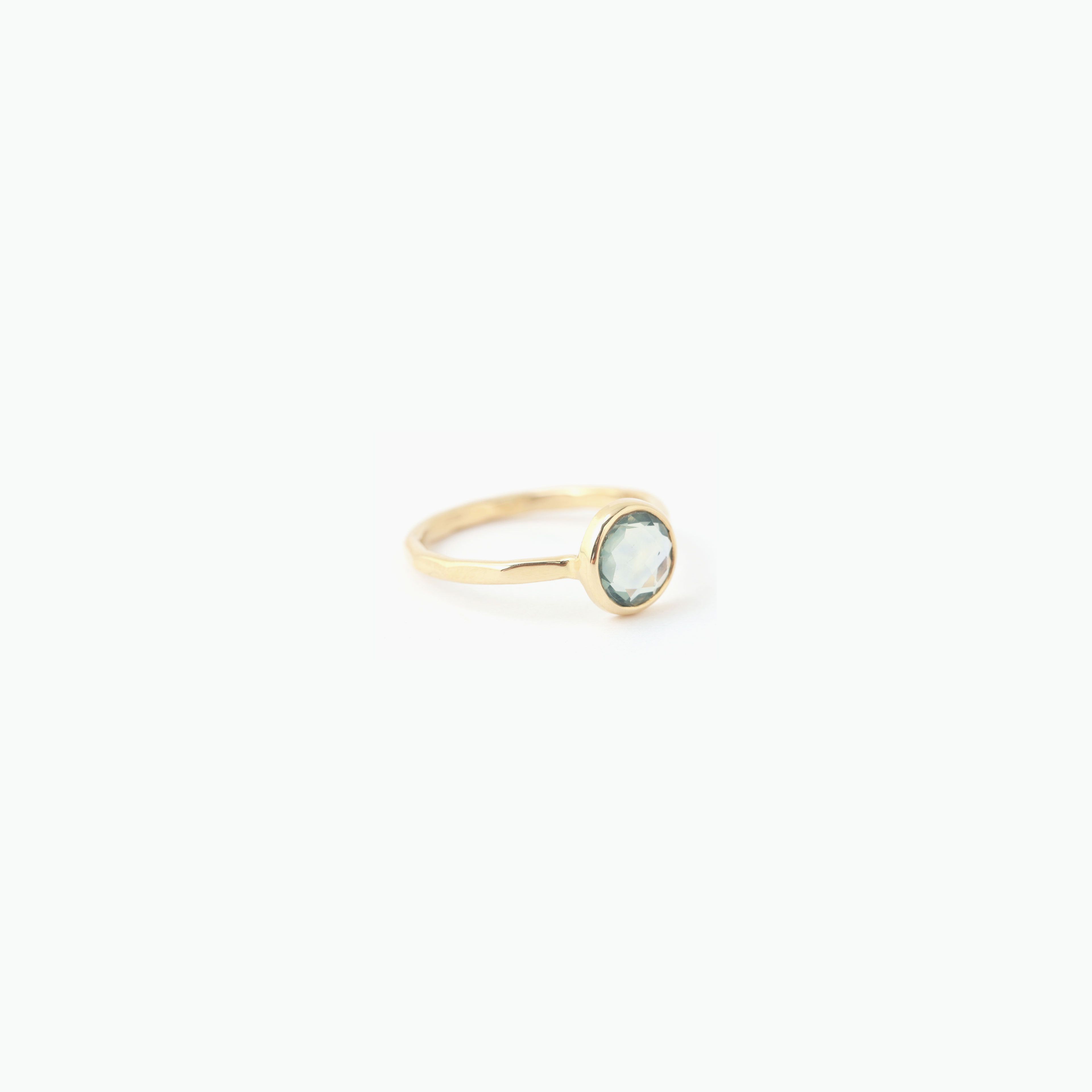 Round Blue Sapphire ring