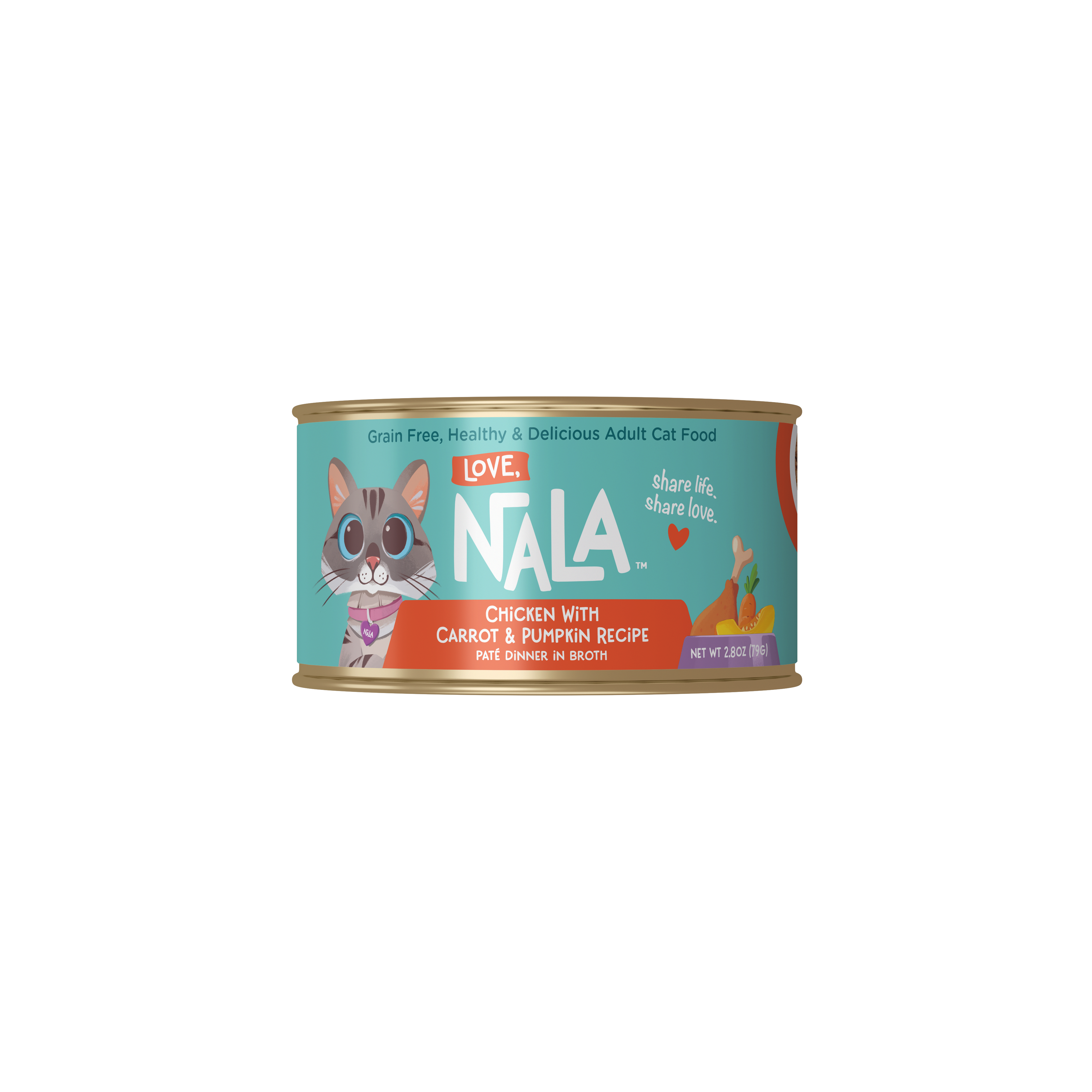 Chicken With Carrot & Pumpkin Recipe Paté Dinner In Broth Adult Cat Food, 2.8-oz, Case of 12