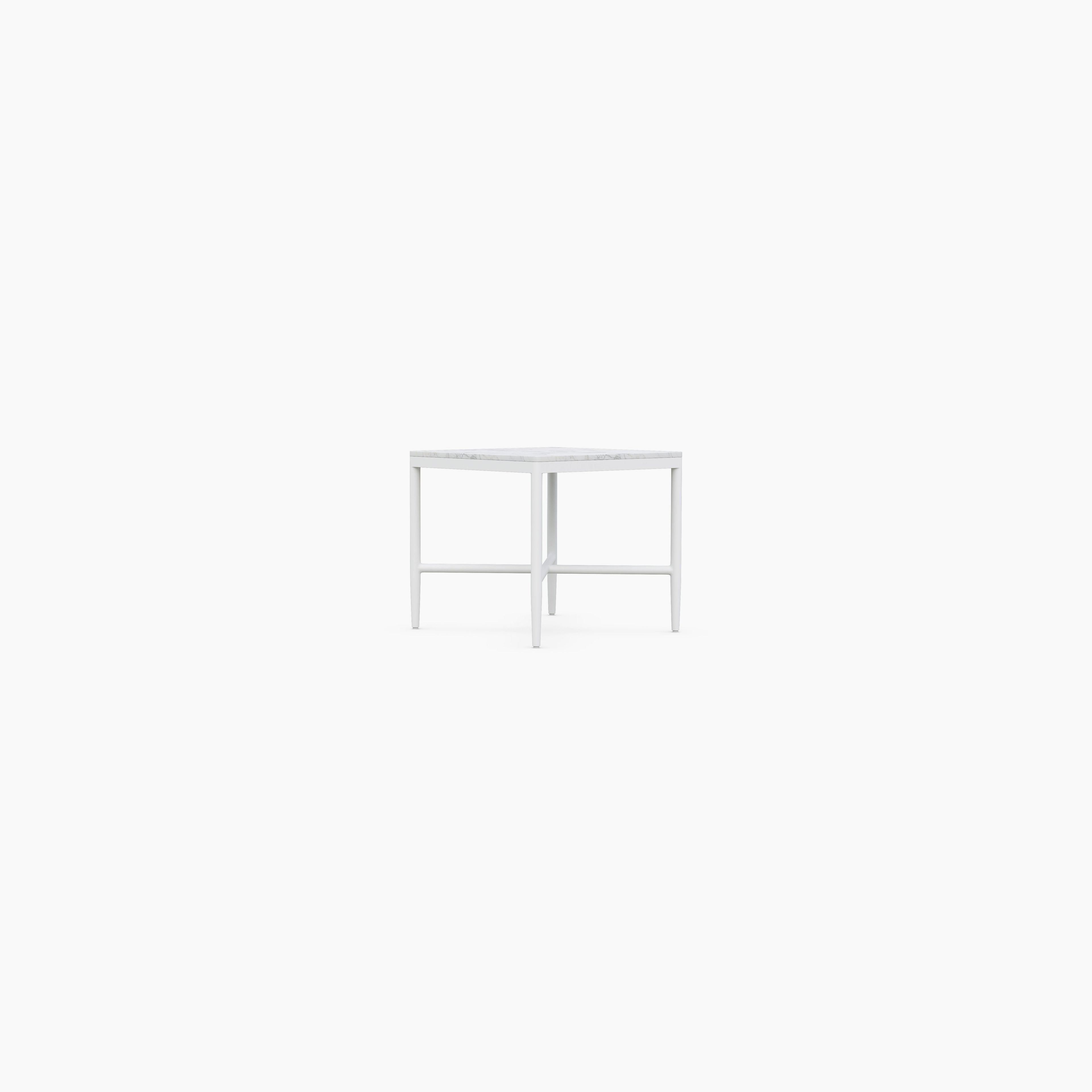 Corsica | Side Table - White. Marble