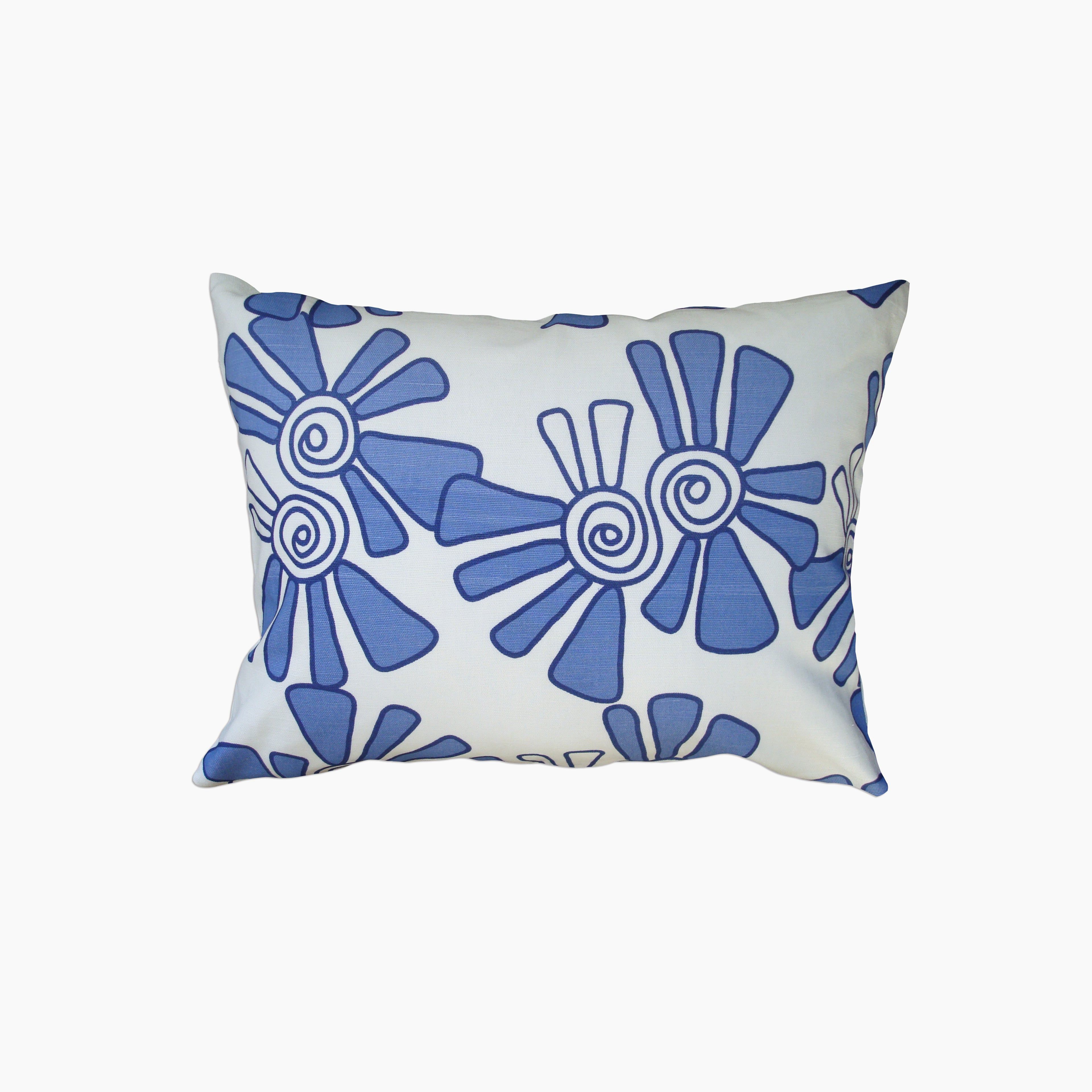 Alex Cobalt Blue Linen Pillow