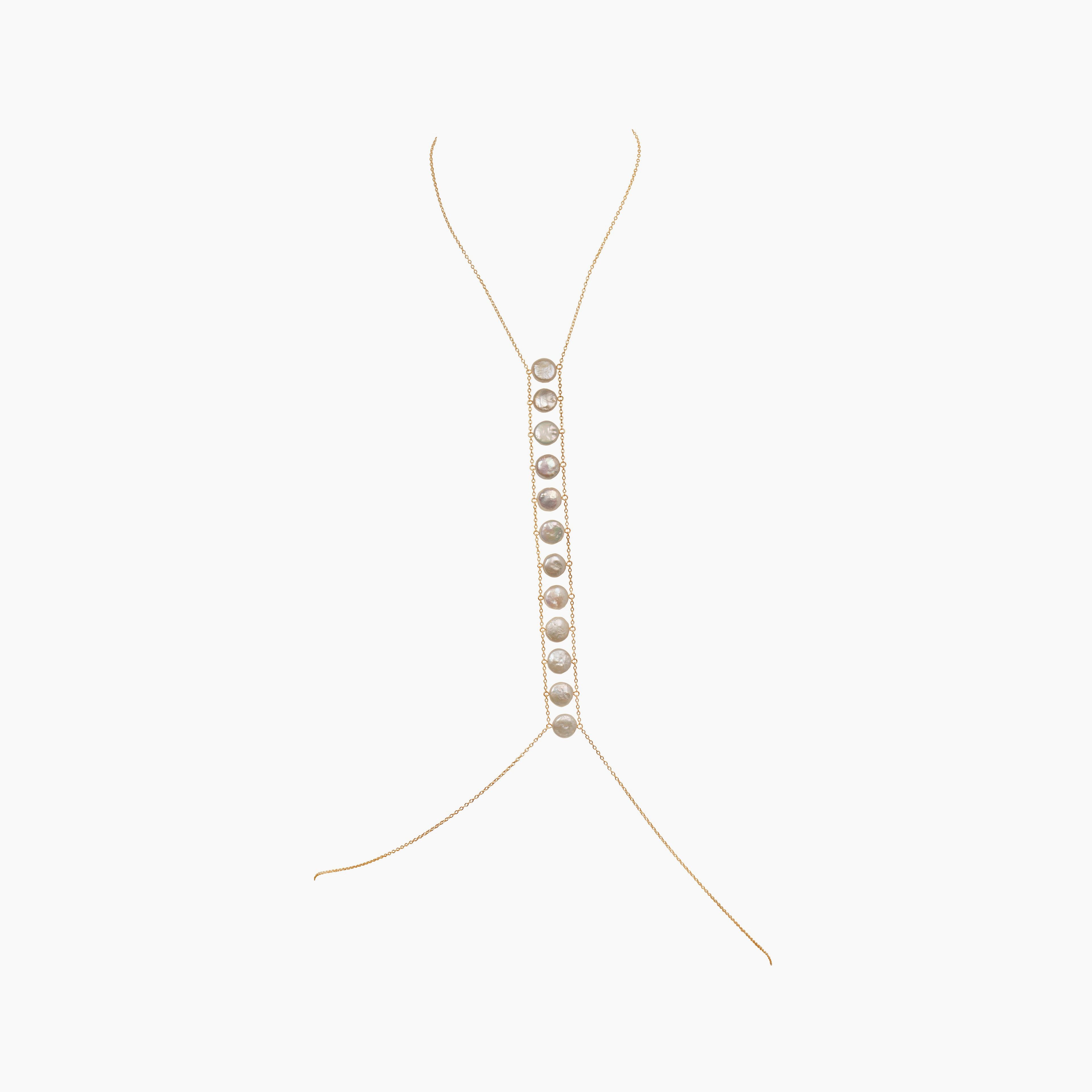 Spine Pearl Body Chain