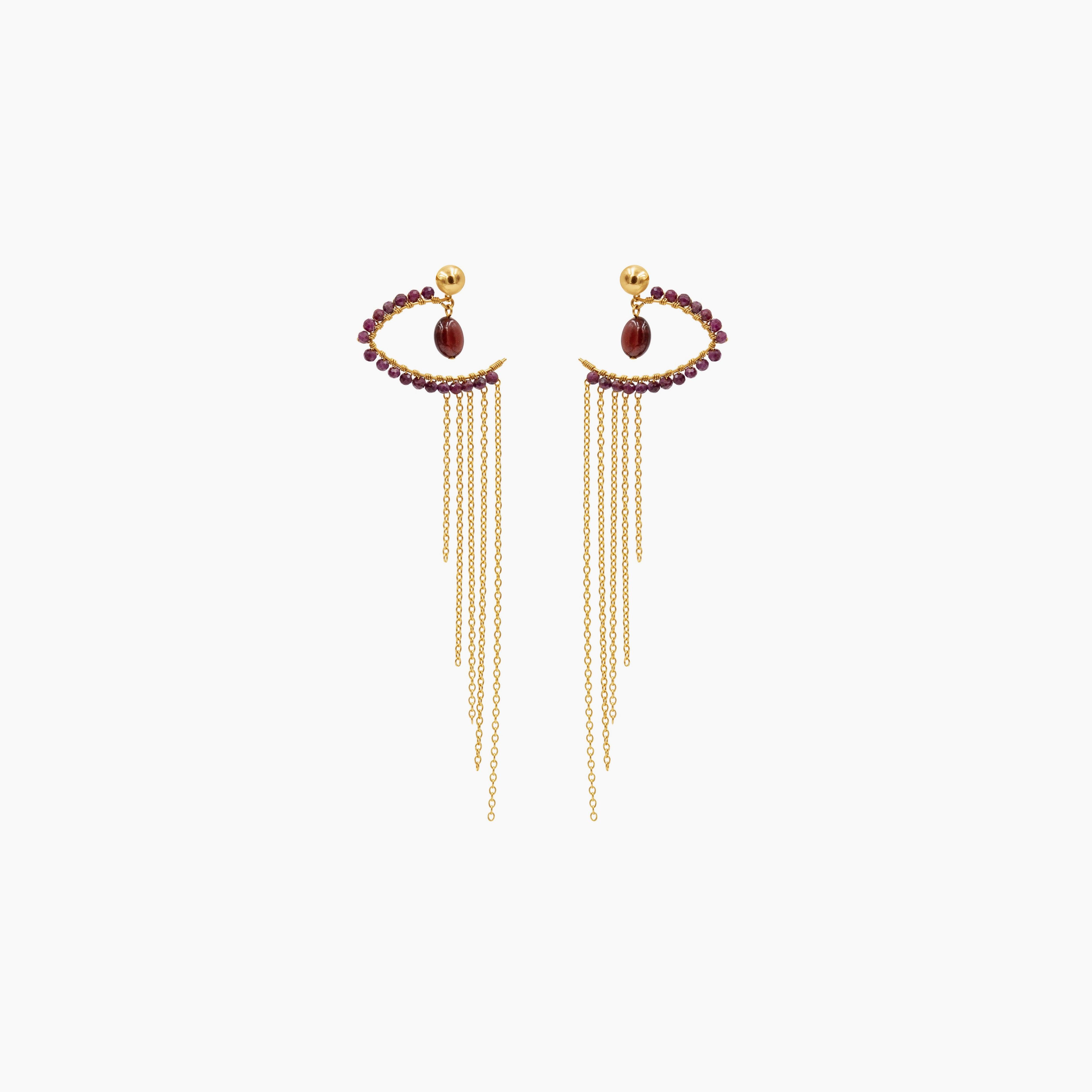 Eye of Ra / Horus Waterfall Earring