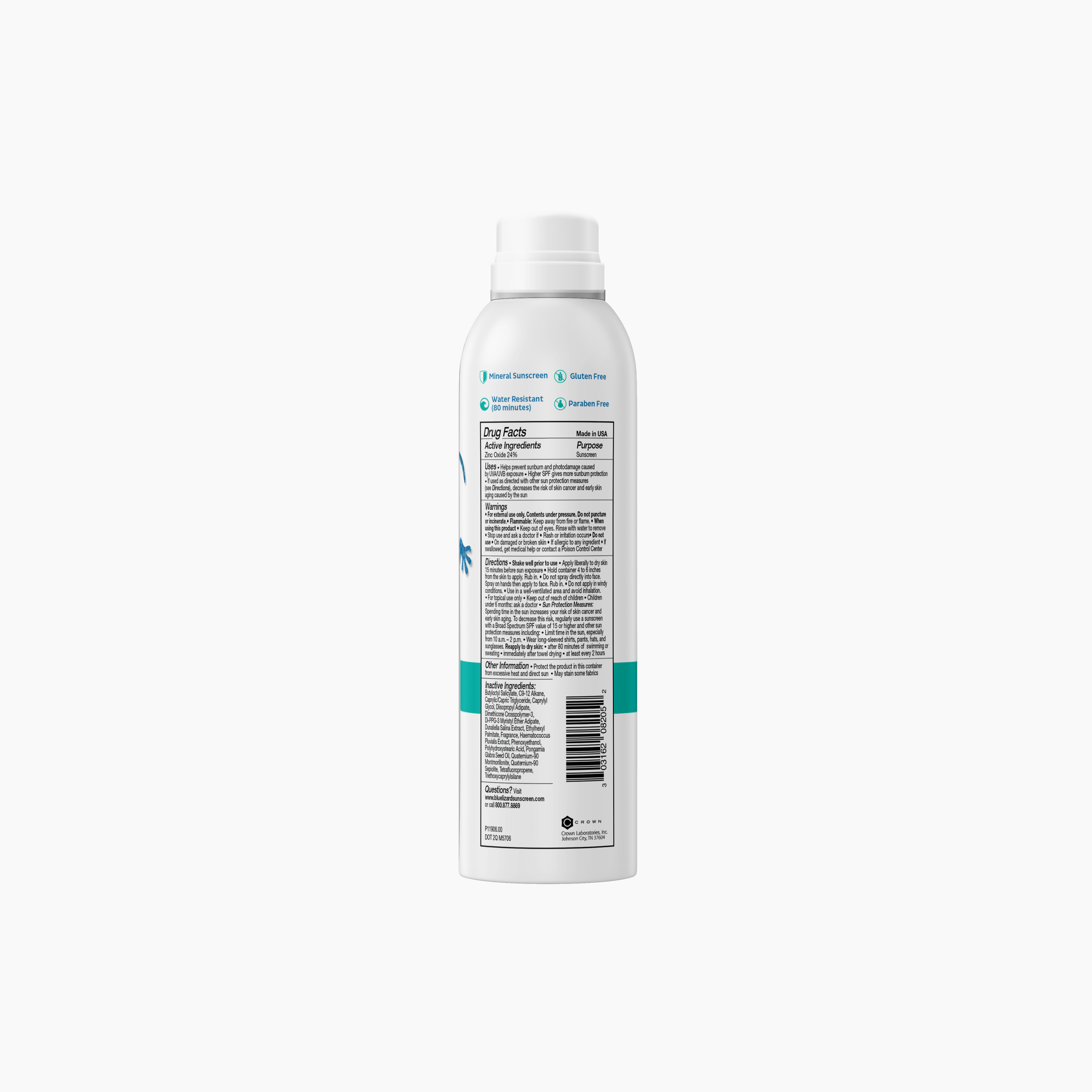 Active Mineral Sunscreen Spray * SPF 50+ | 5 oz