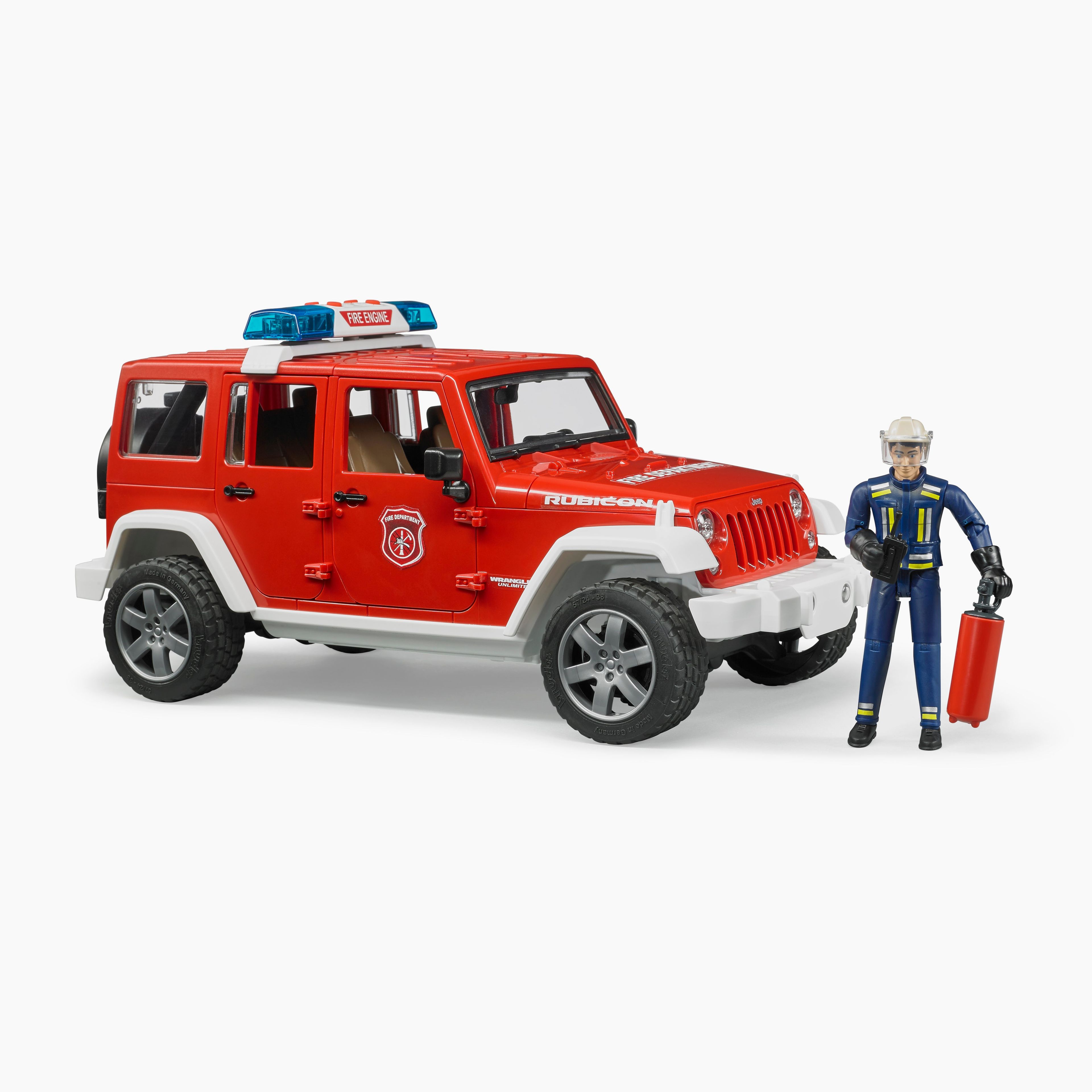 Bruder 02528 Jeep Rubicon Fire Rescue w/ Fireman 20.12.8