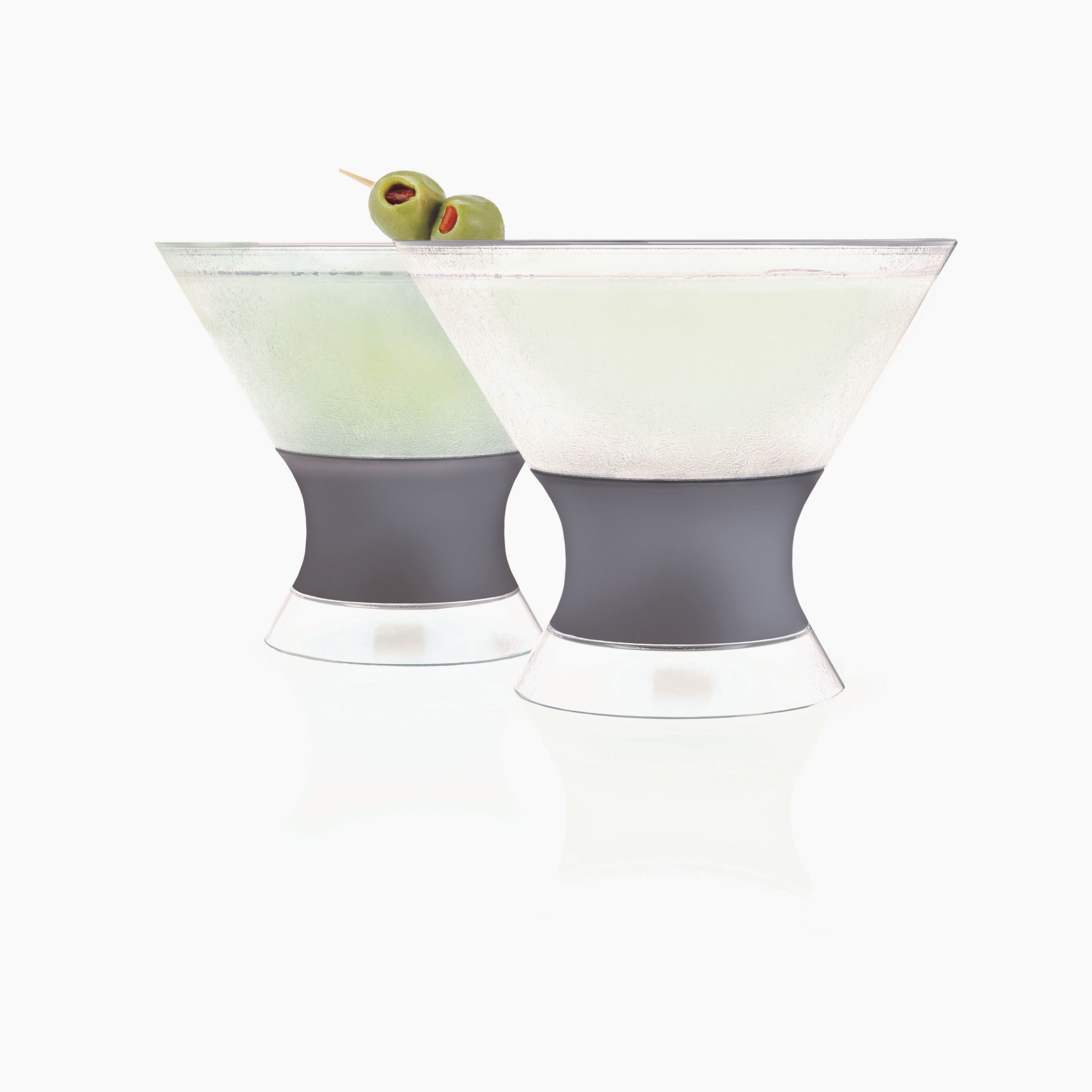 Martini FREEZE Cooling Cup in Grey, Set of 2