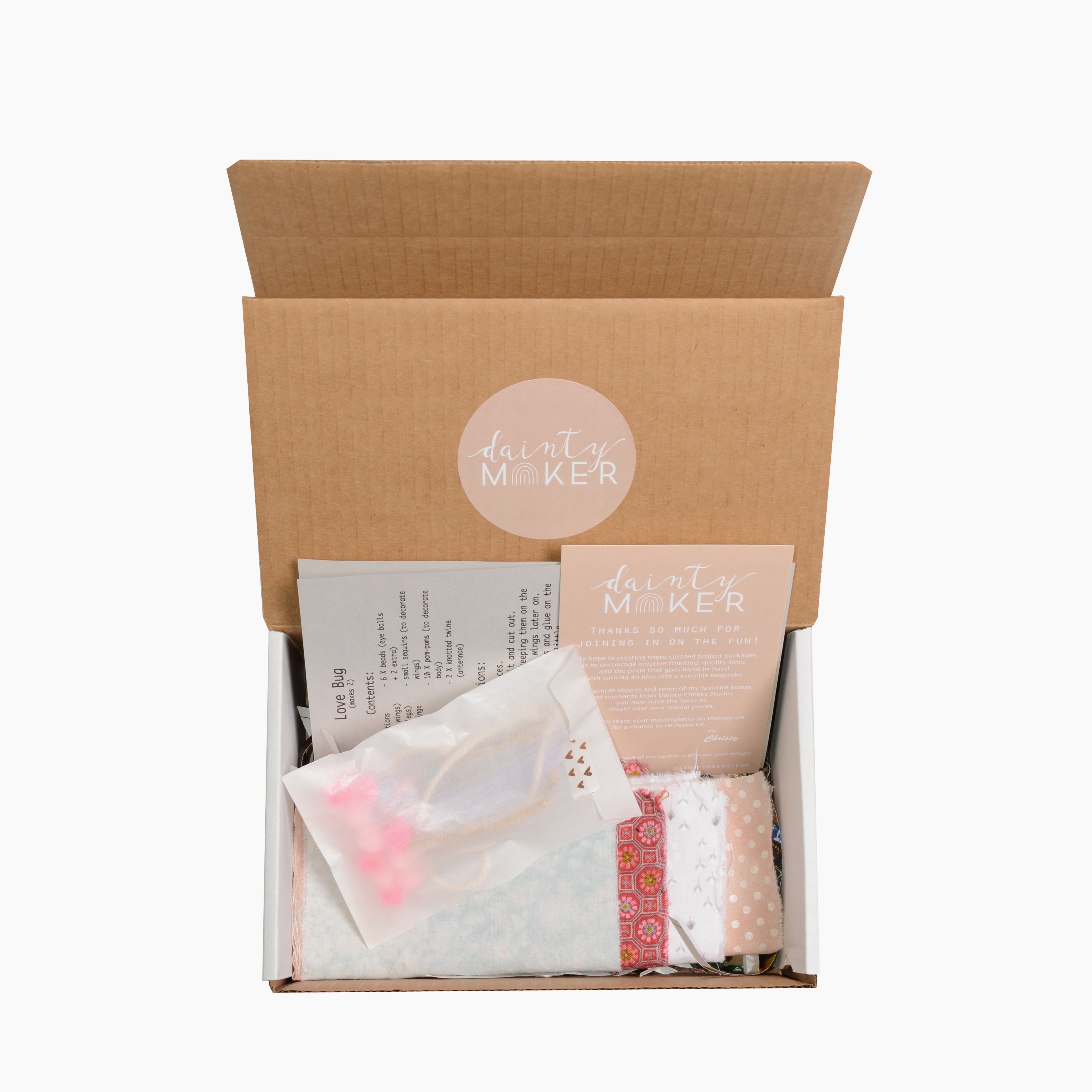 Dainty Maker Craft Box No. 1 // Love Bugs