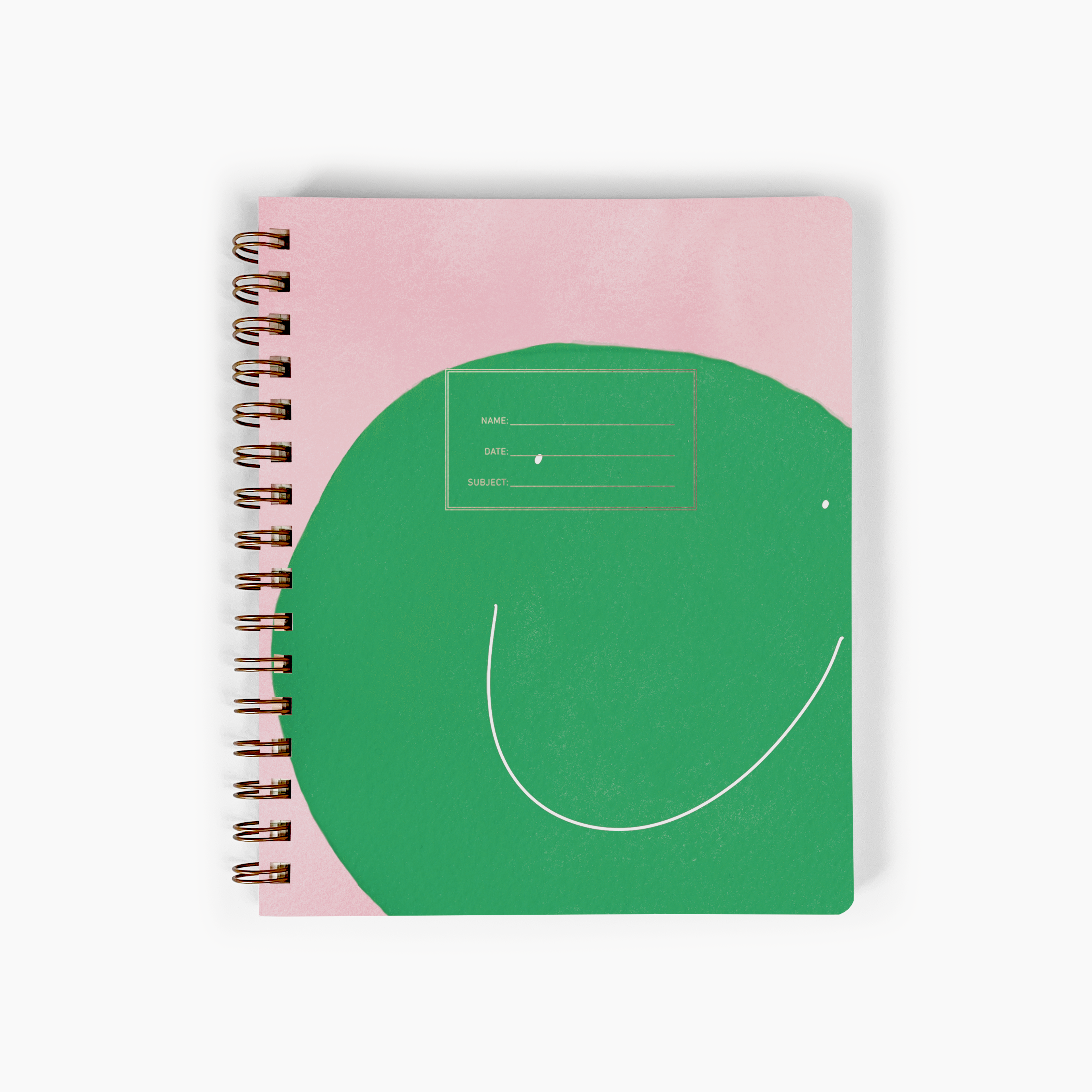 Green Smiley Notebook