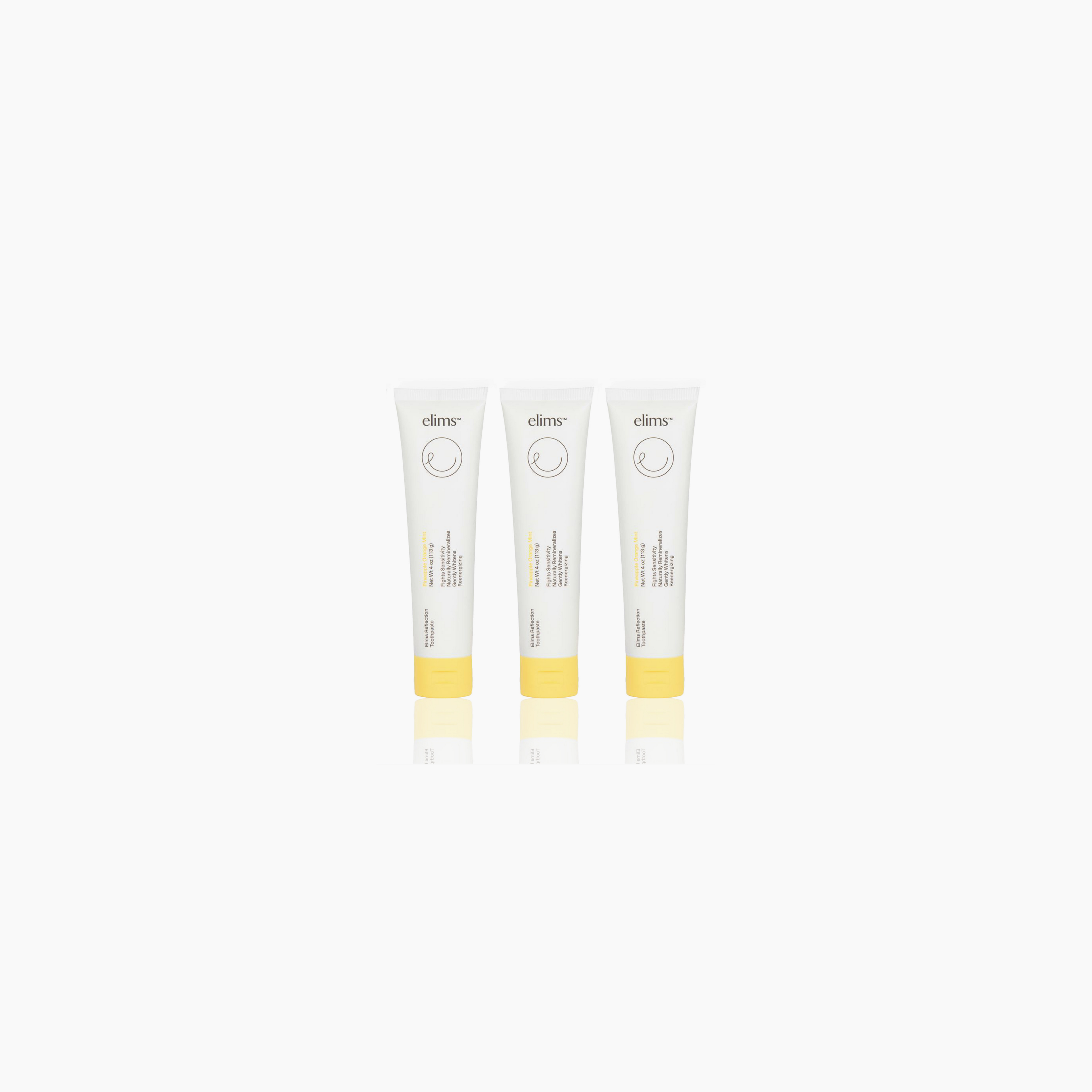 Reflection Toothpaste in Pineapple Orange Mint (Pack of 3)