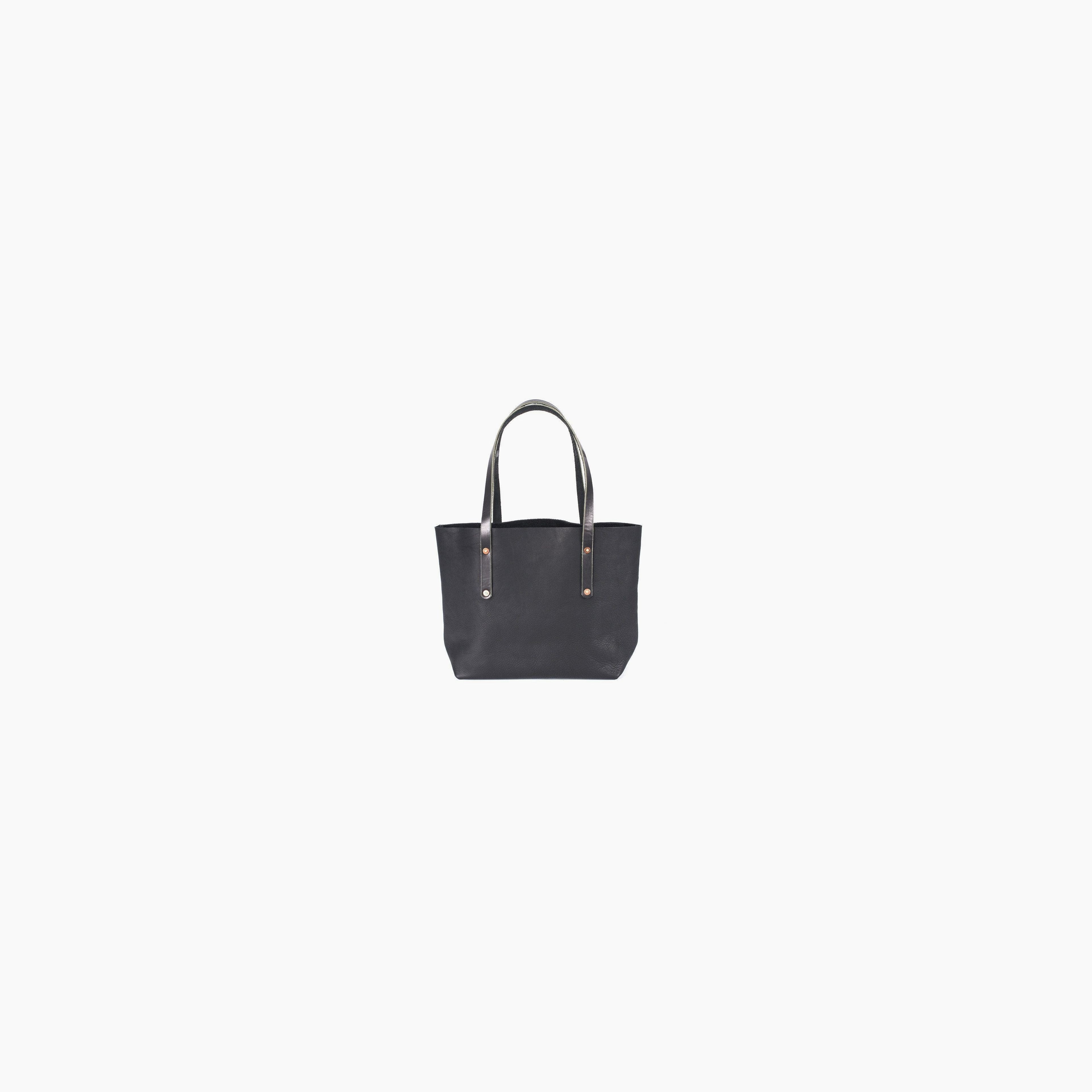 Avery Leather Tote Bag - Large - Black