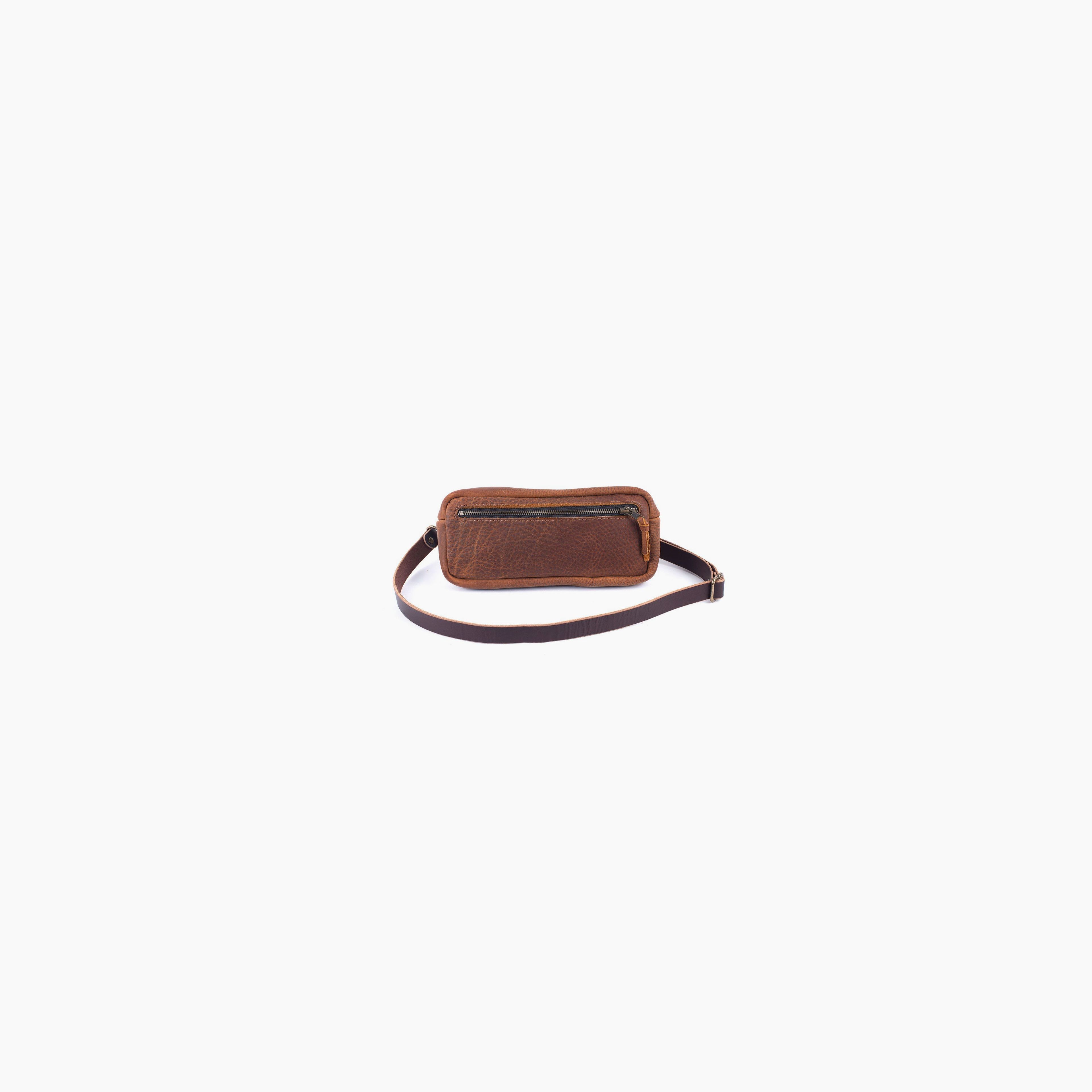 Leather Fanny Pack / Leather Waist Bag - Saddle