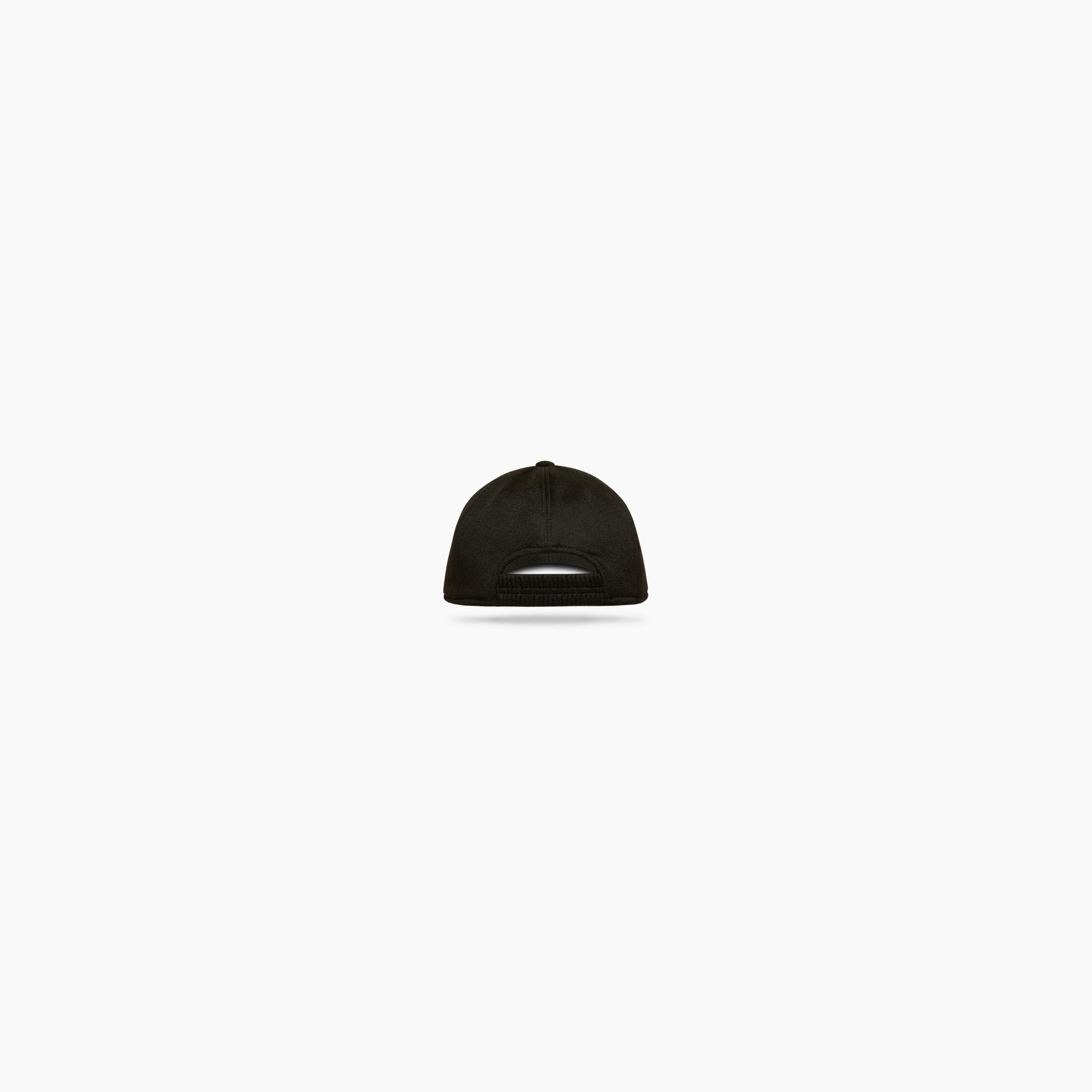 Cashmere Baseball Cap - Black - W