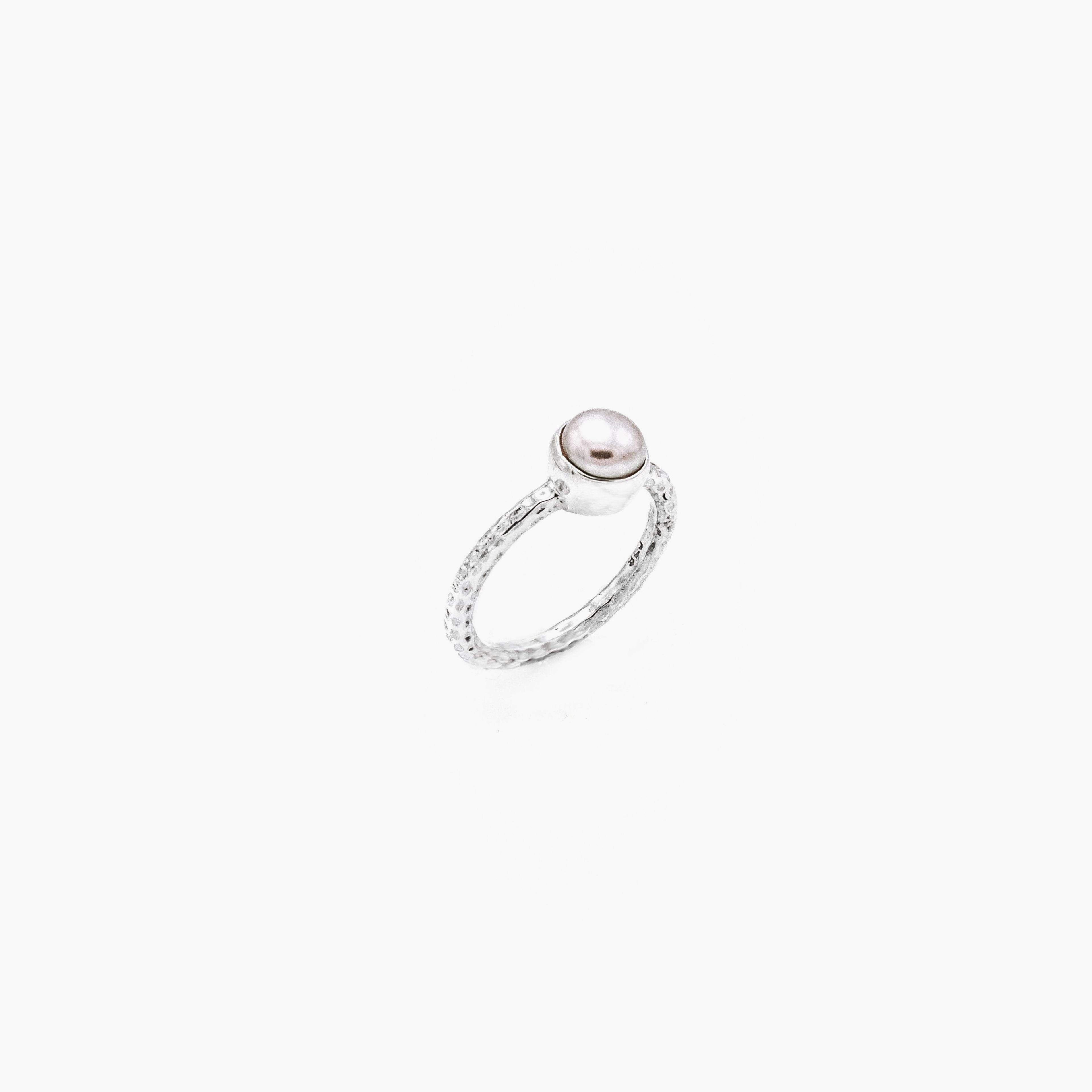 Blush Pearl Fine Band Ring
