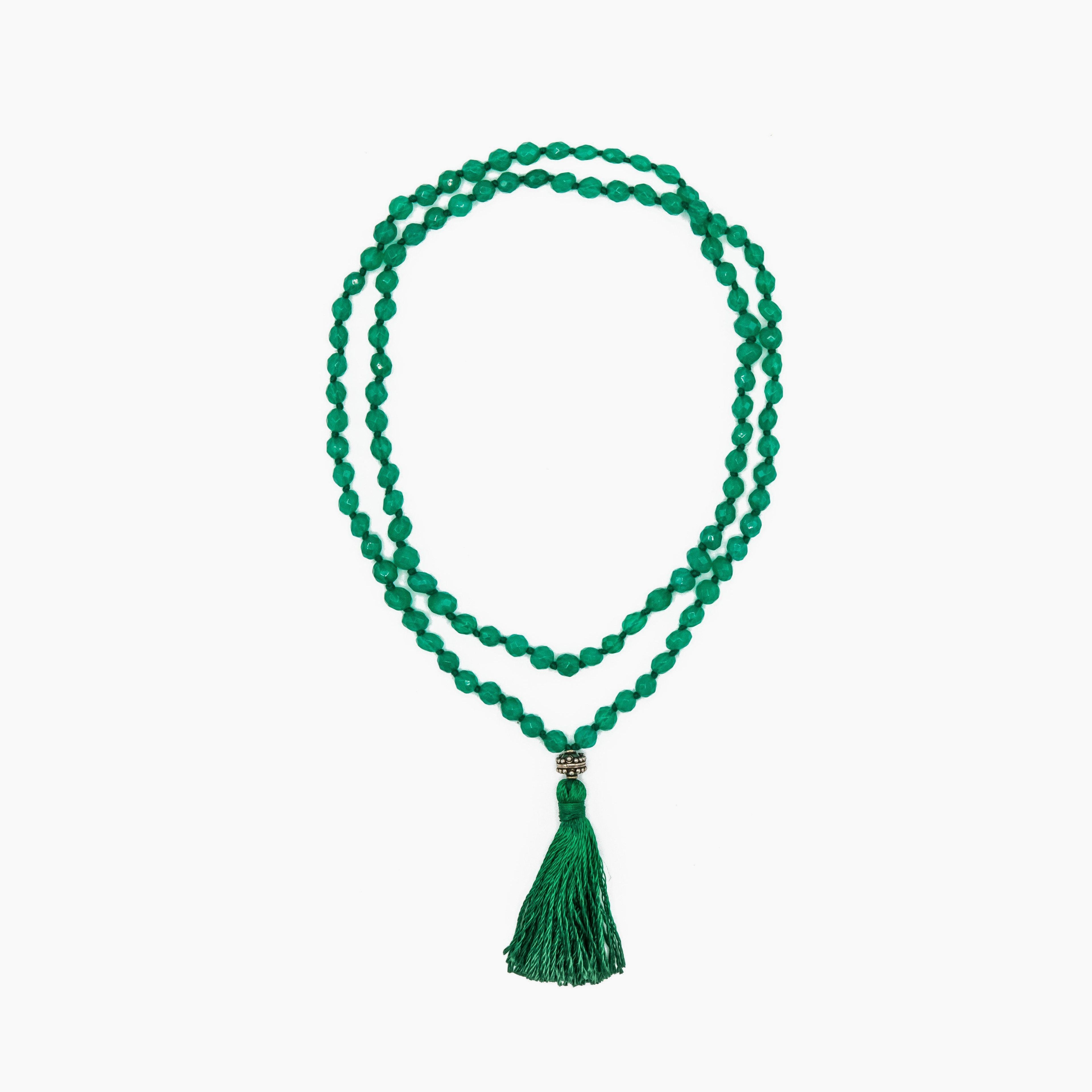 Green Onyx Mala Necklace