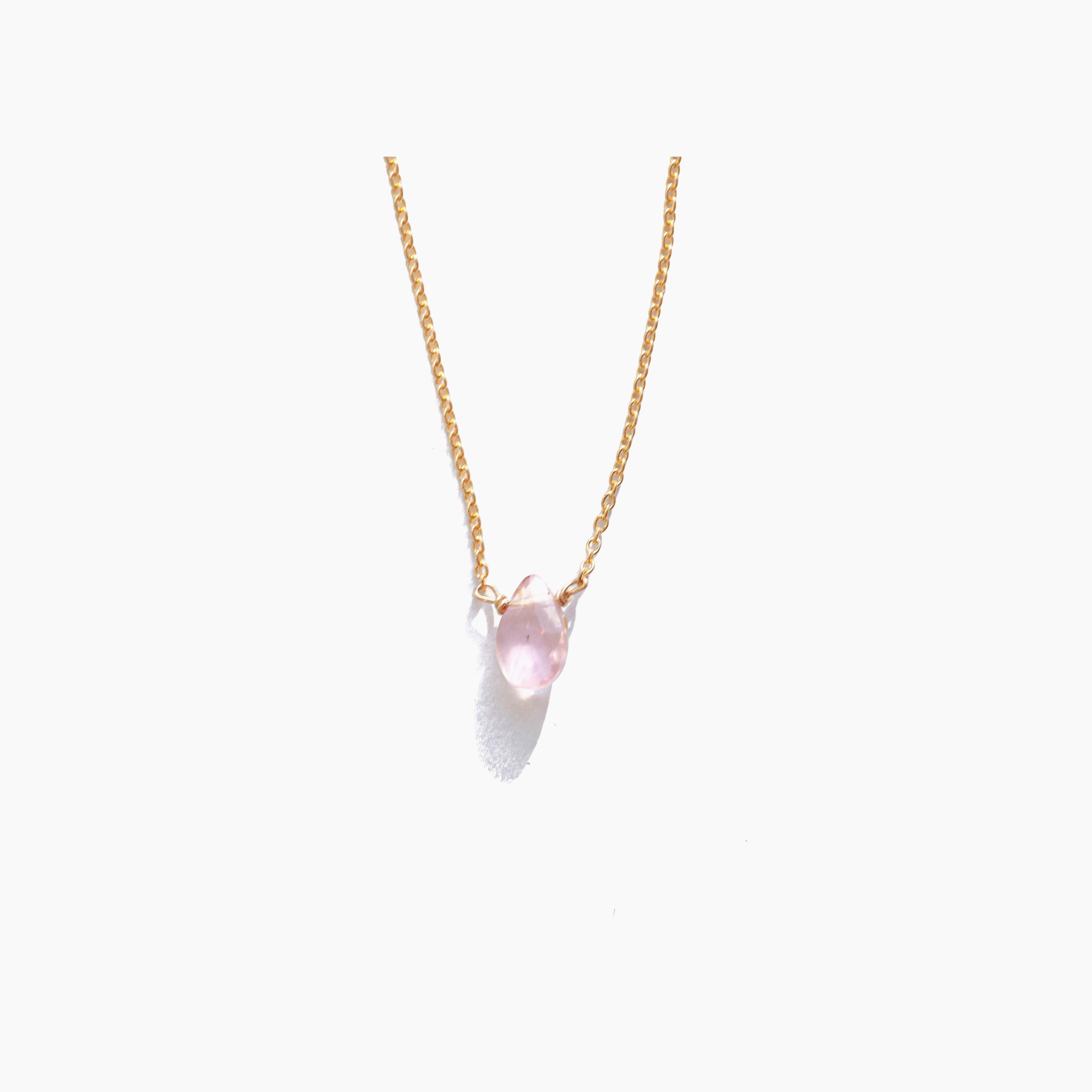 Rose Quartz Little Gemstone Necklace