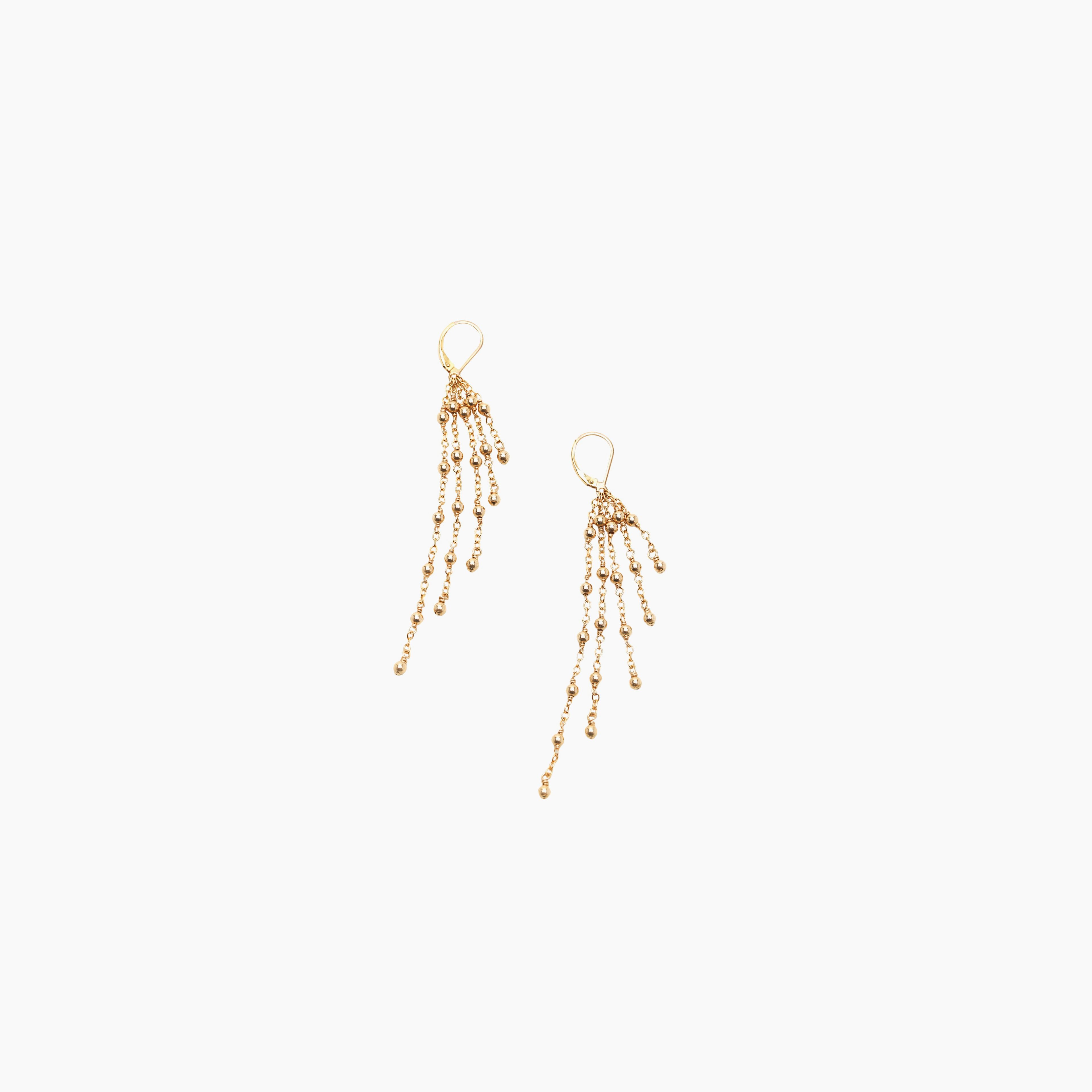 3MM Signature Ball And Chain Earrings