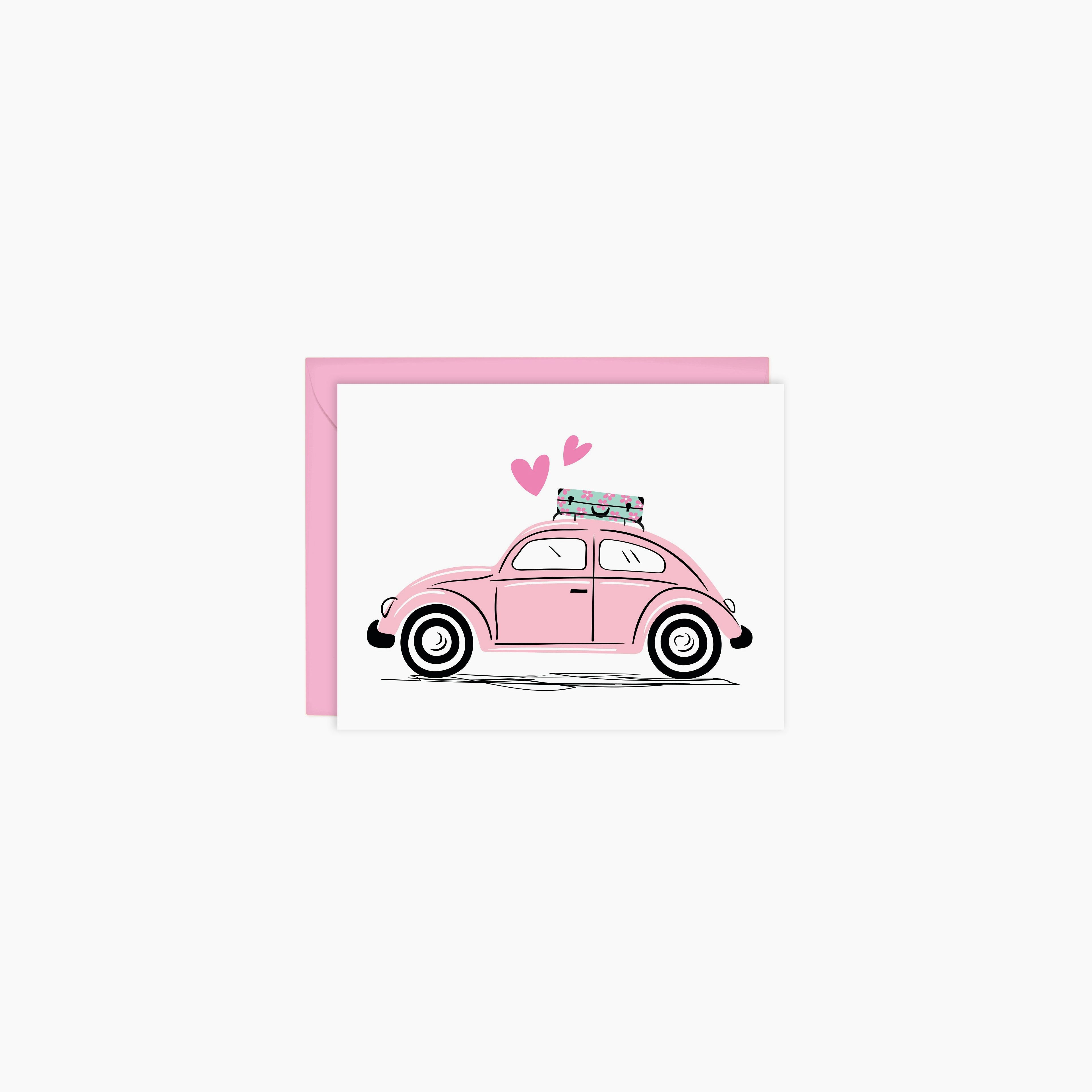 Pink Love Trip Card