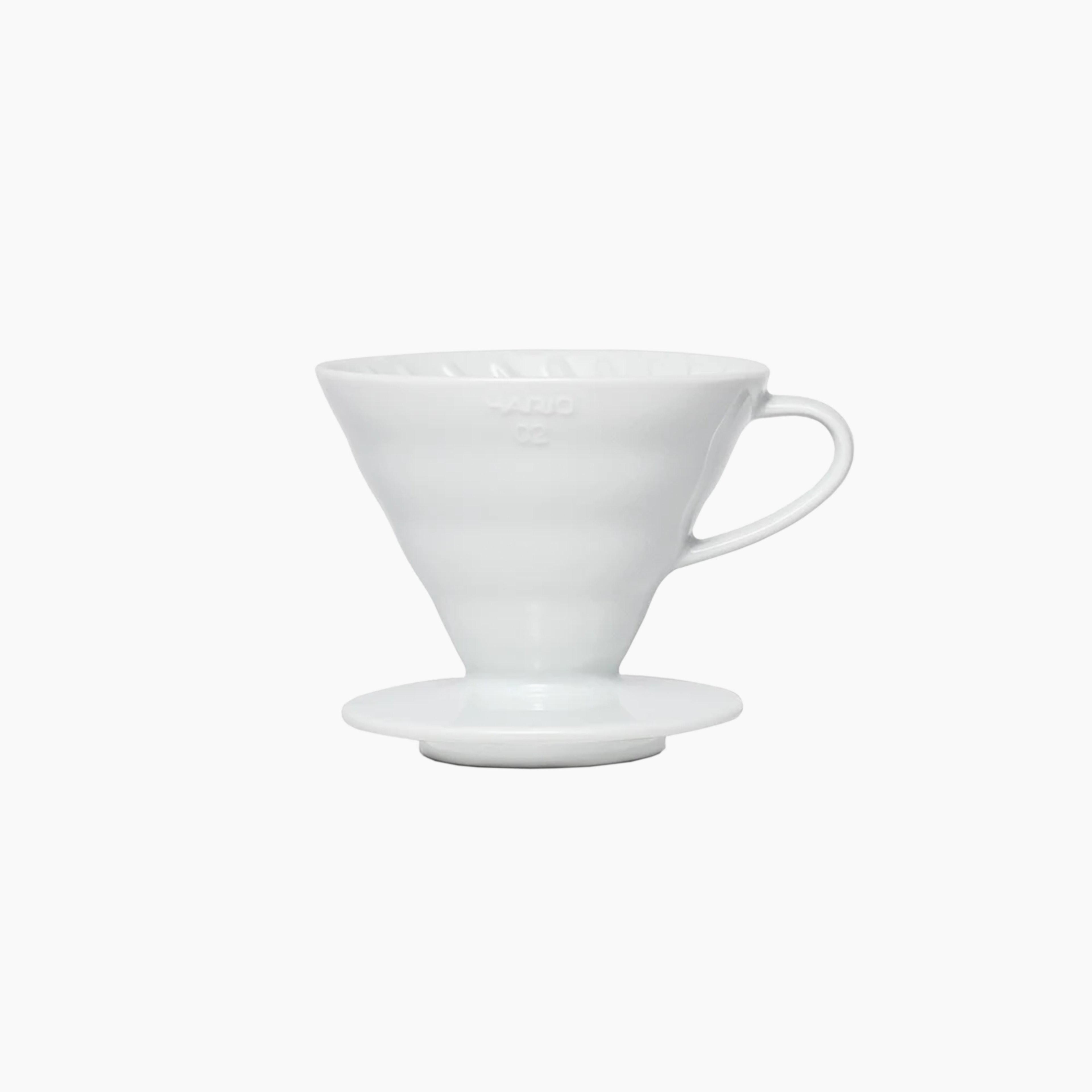 V60 Ceramic Coffee Dripper (White)