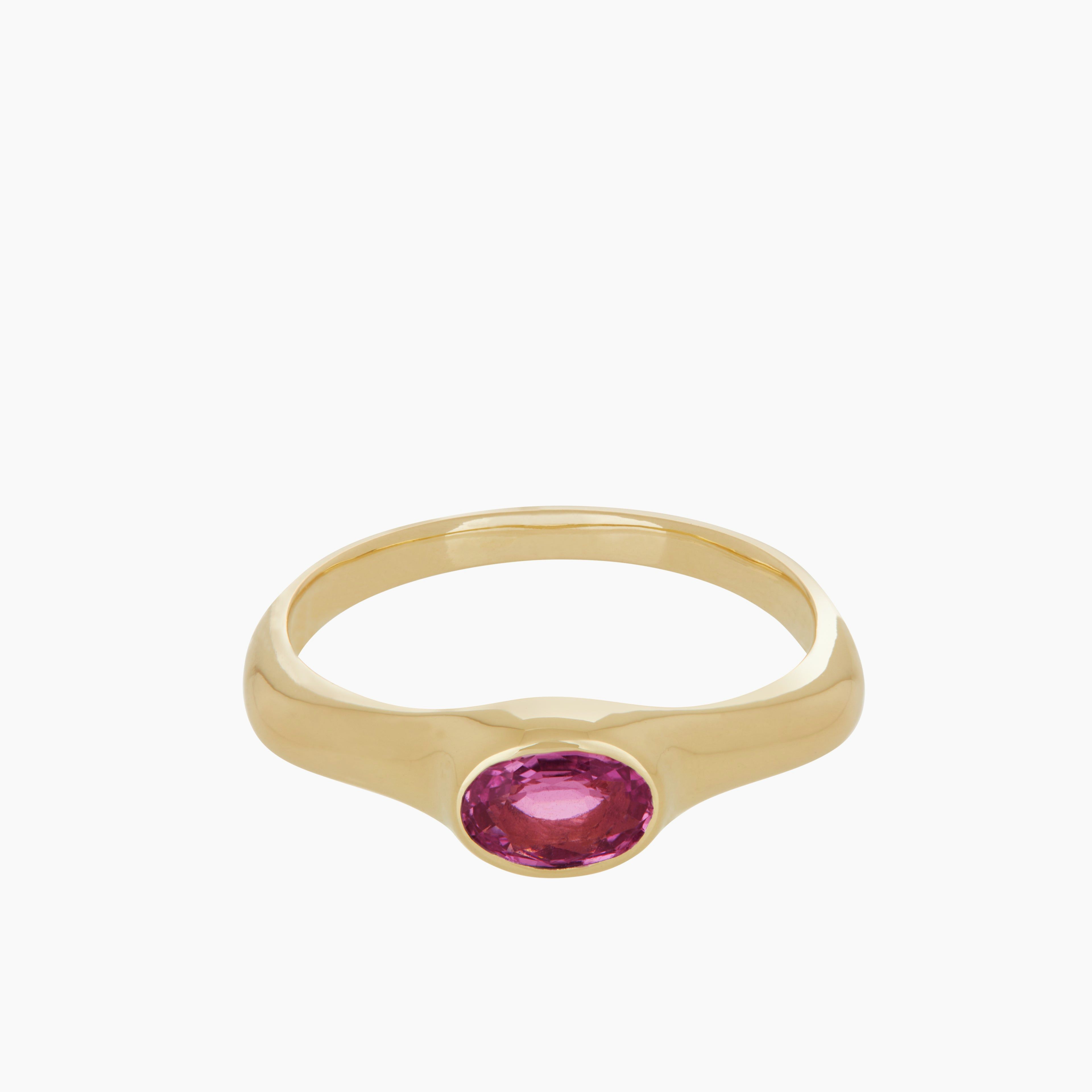 Cecil Ring - Faceted Pink Sapphire