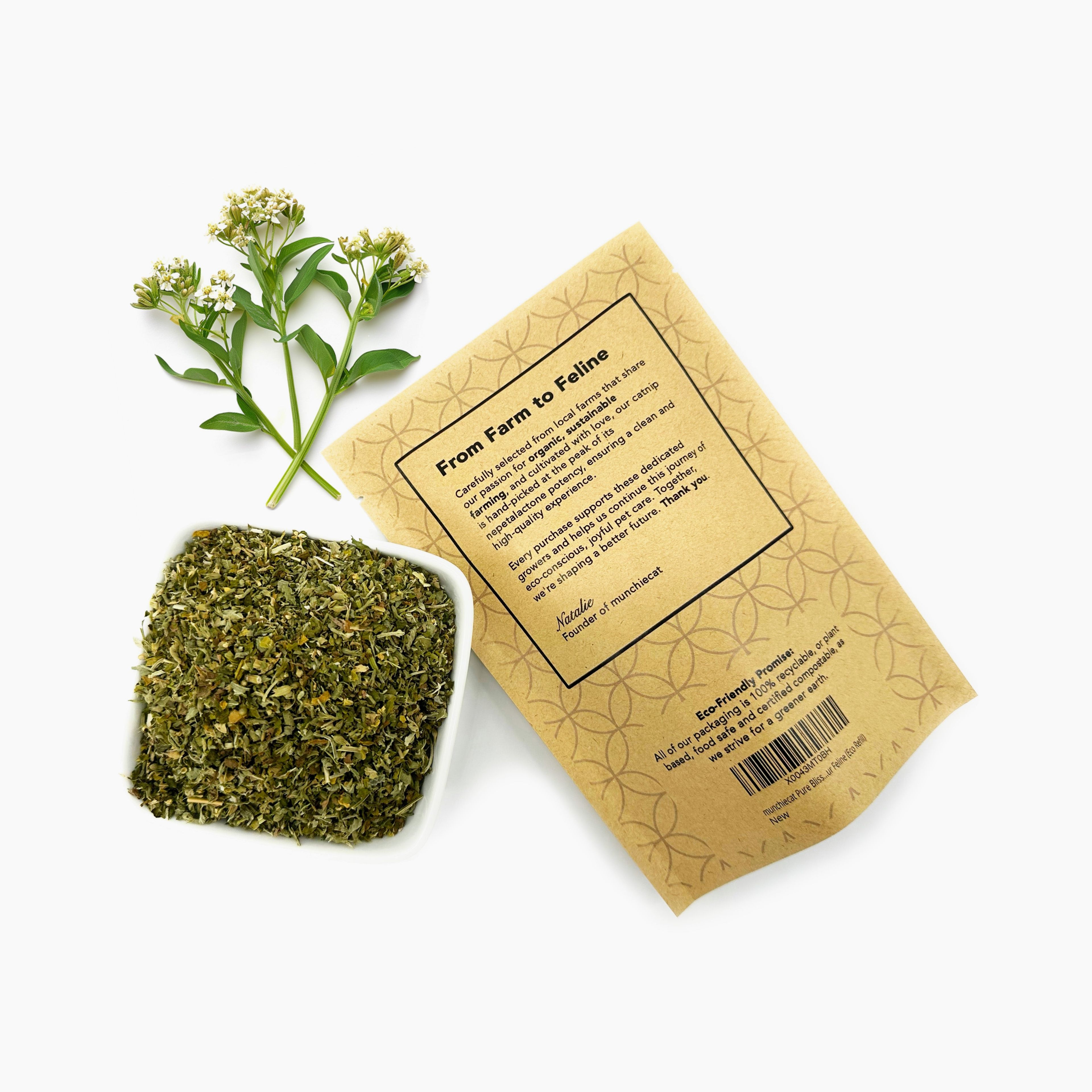 Serene Play Blend: Soothing USDA Certified Organic Catnip & Valerian Blend, 1 oz (approx 1 cup)