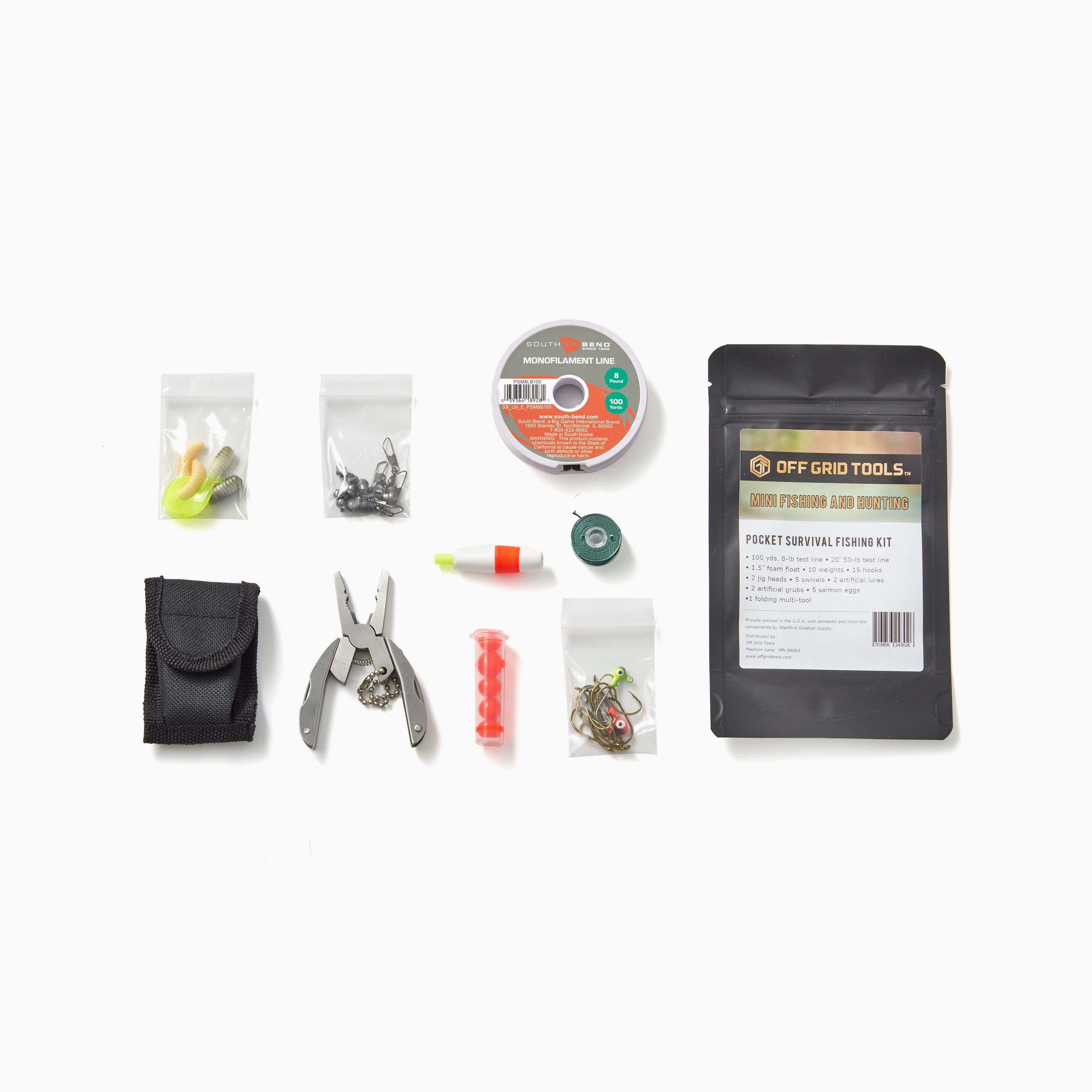 OGT Fishing & Hunting Mini - Pocket Survival Fishing Kit