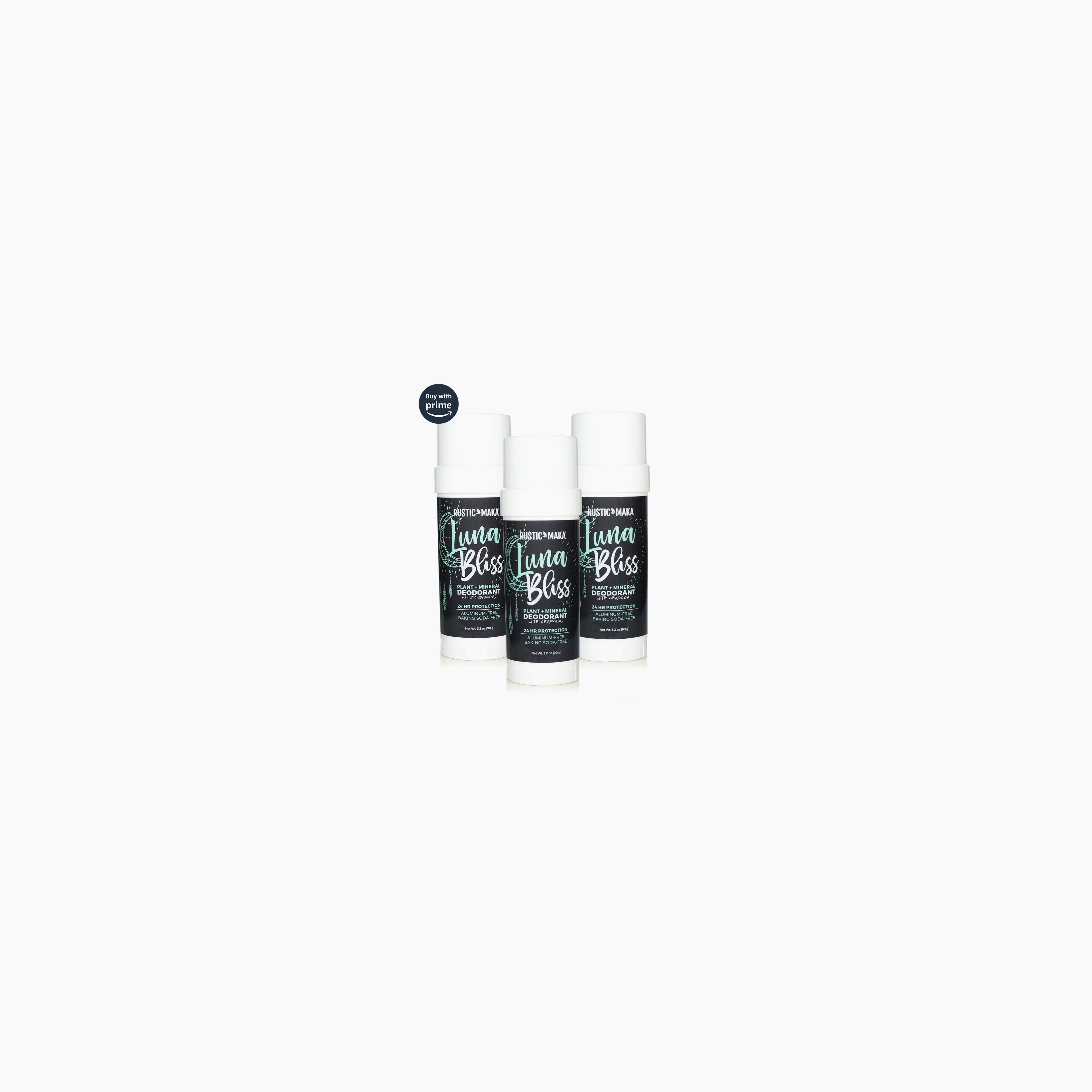 LUNA BLISS Natural Deodorant 3-Pack