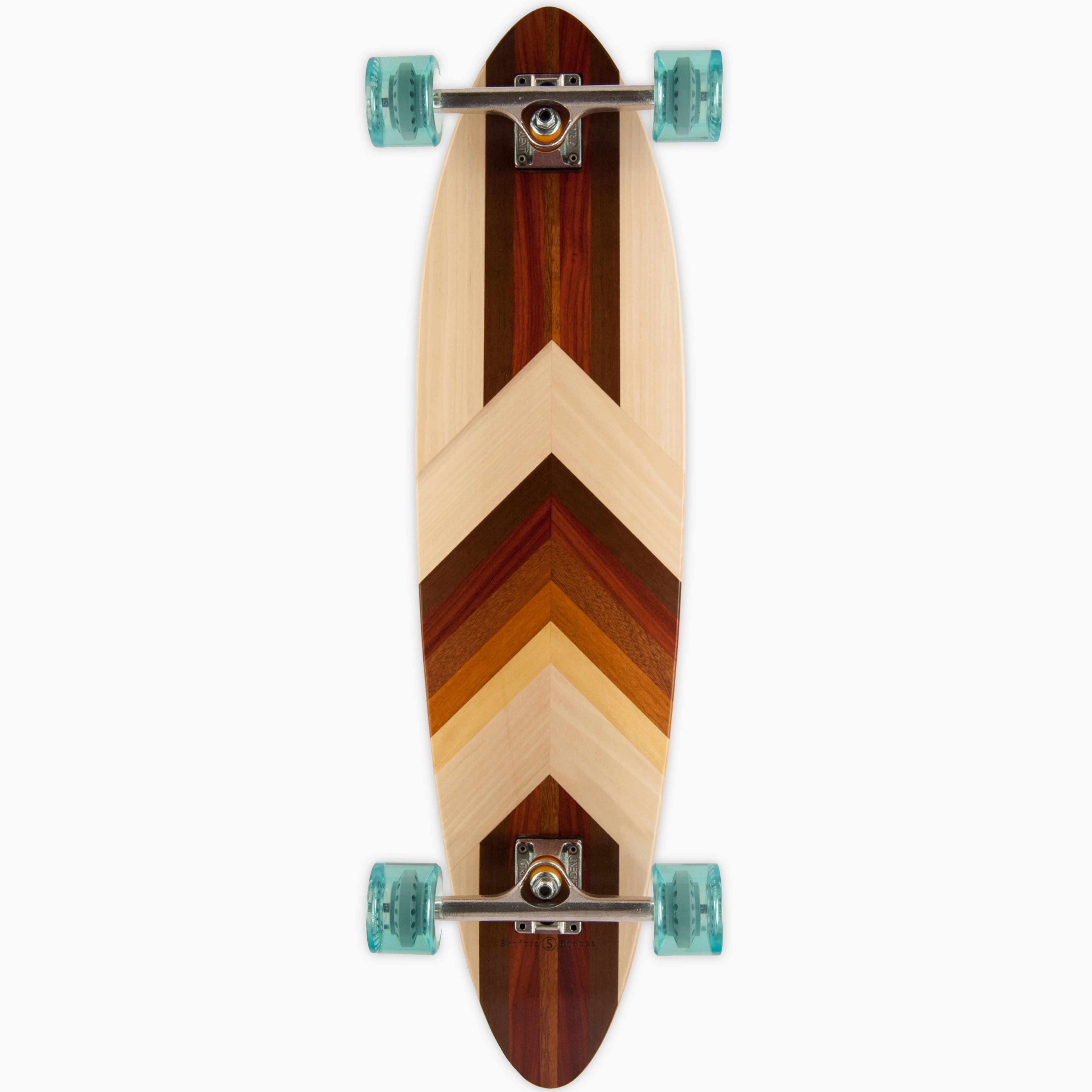 Stick Shift: Walnut Complete Longboard Skateboard 36"