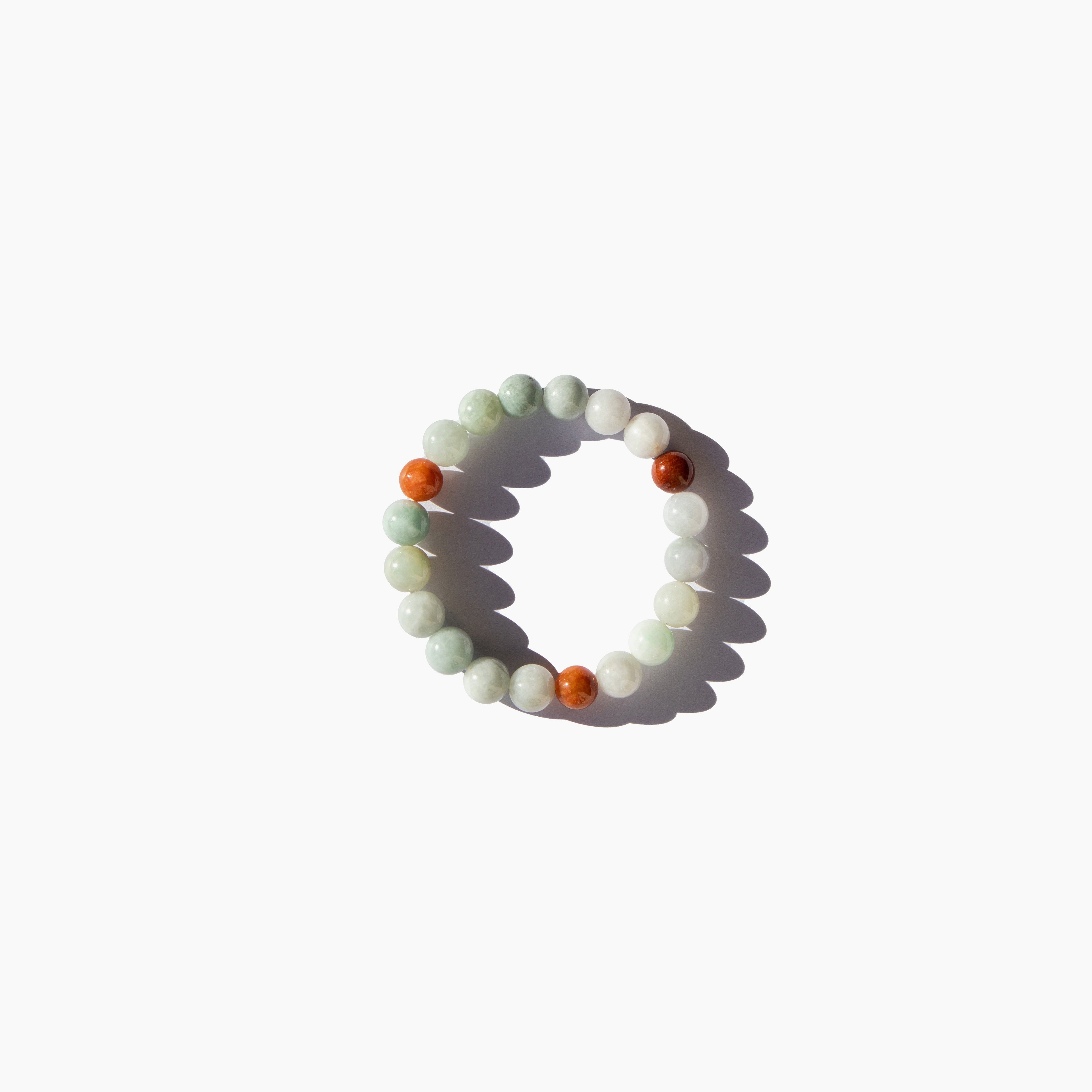 Pea — Beaded jade bracelet