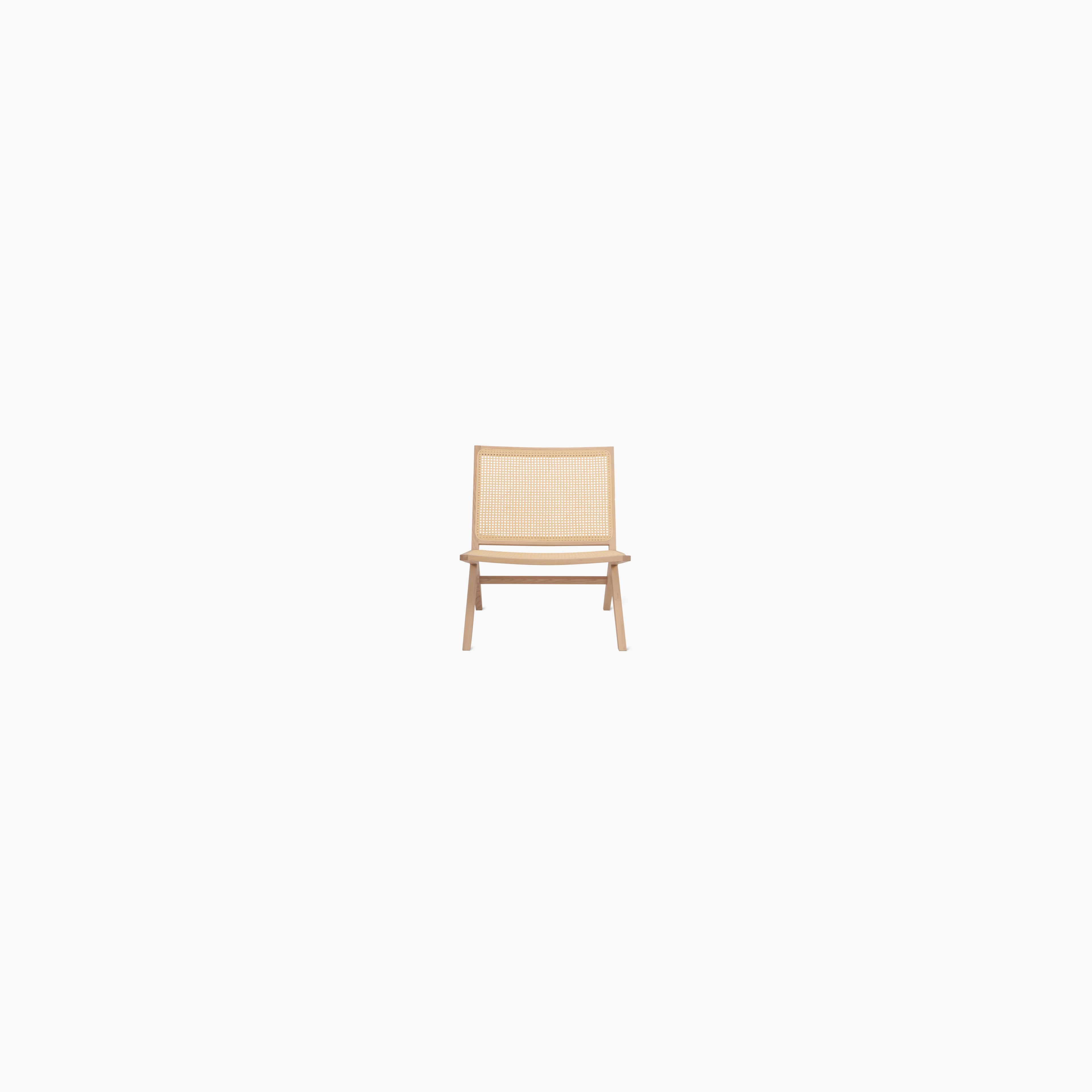 Endless Summer Lounge Chair, Natural Cane/White Ash
