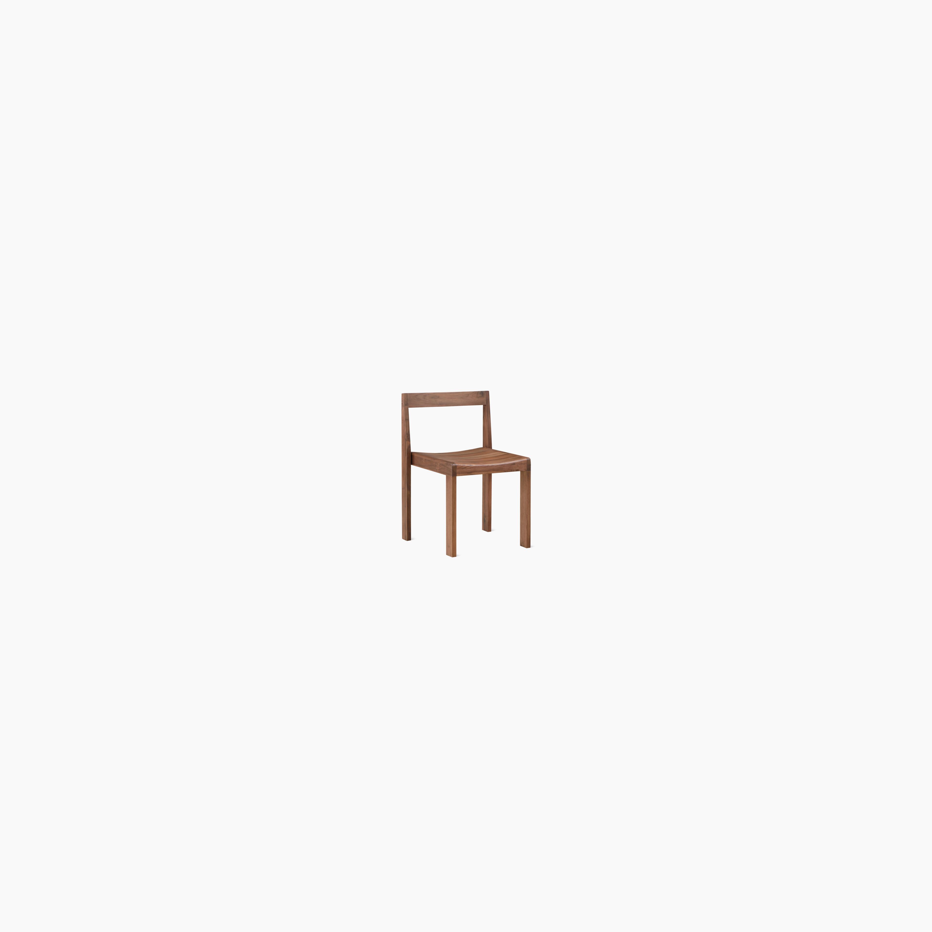 Plane Dining Chair (Set of Two), Walnut