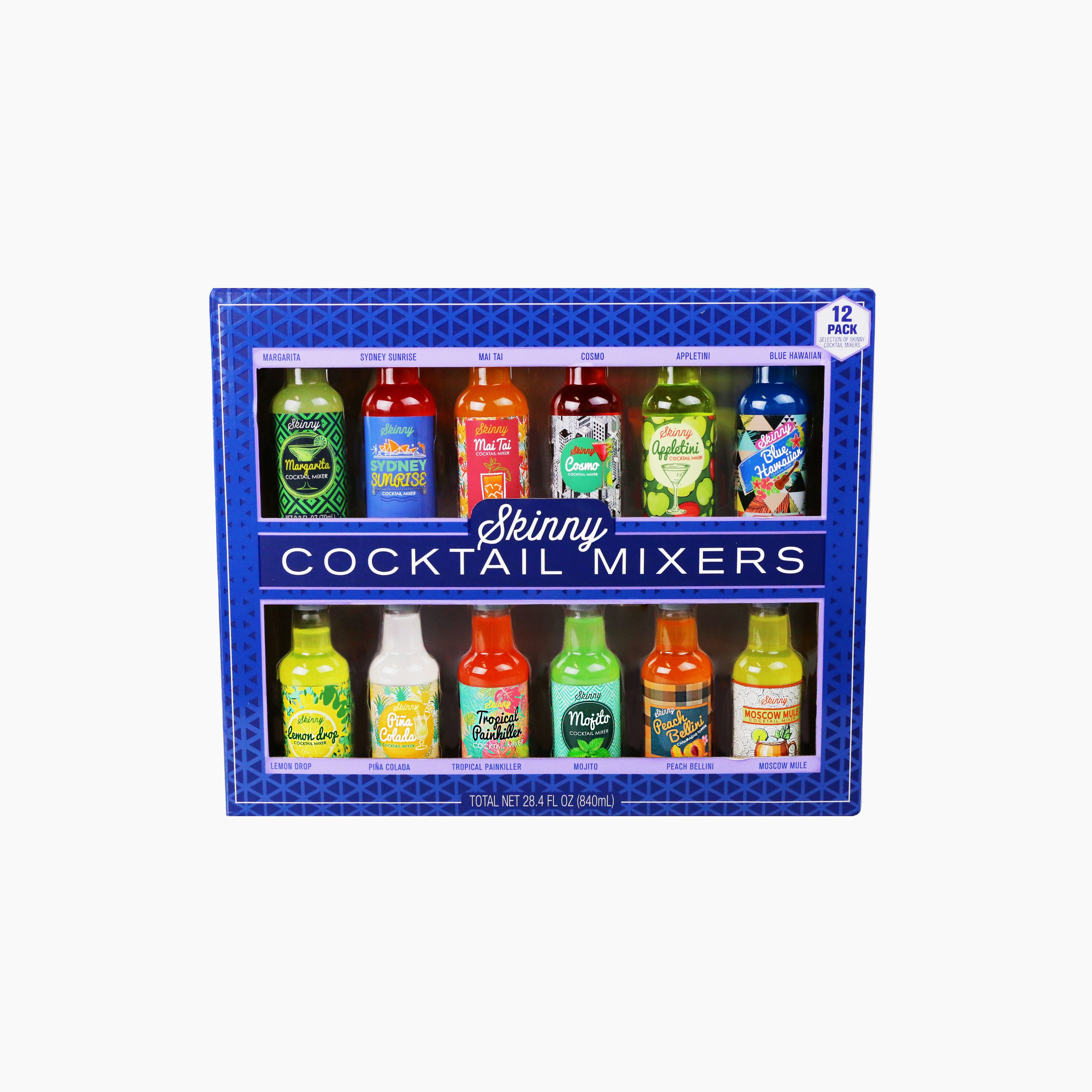 Skinny Cocktail Mixers, Pack of 12