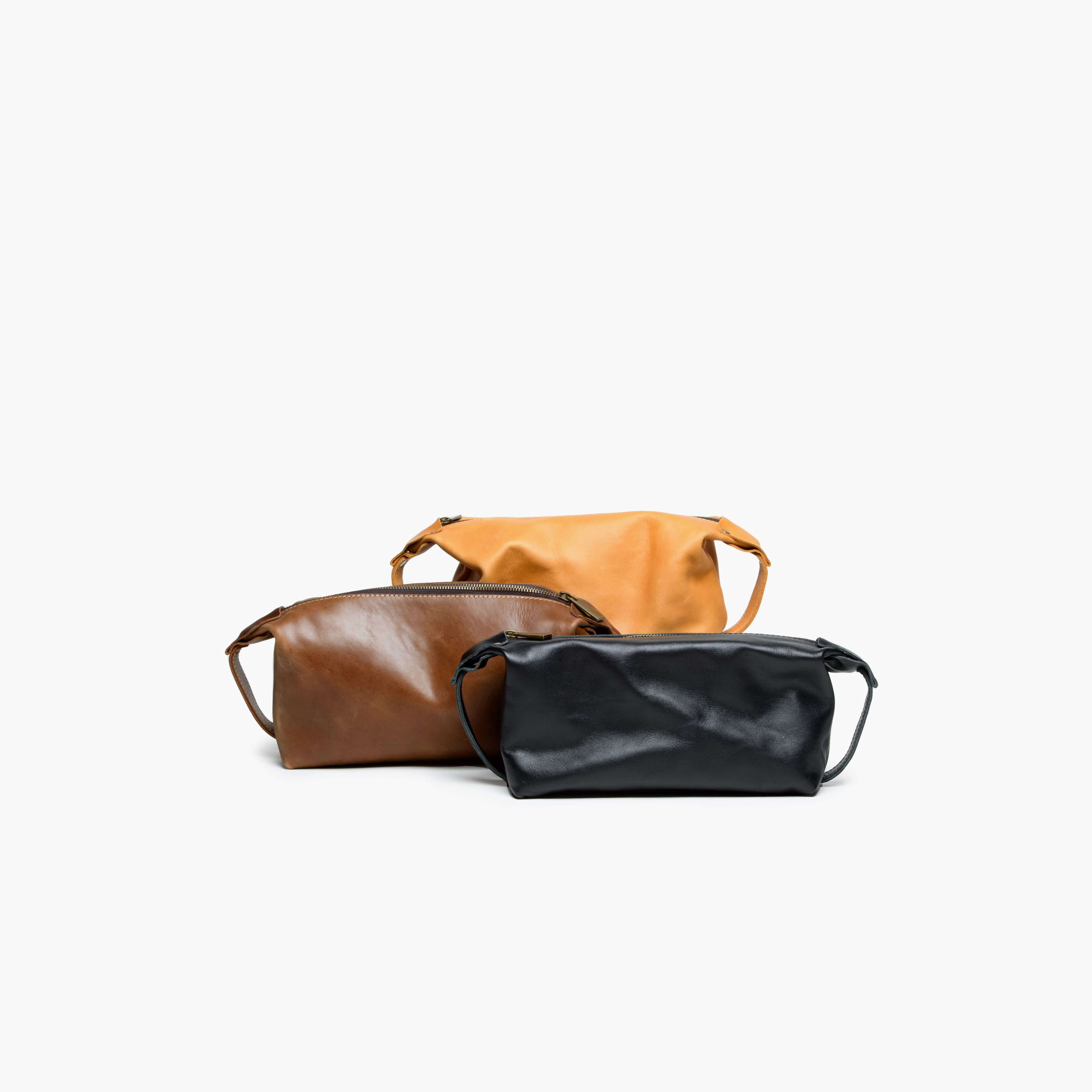 Abel Leather Toiletry Travel Pouch