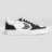 VALLELY White Leather Black Accents Sneaker Men