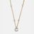 Pavé Initial Yasmine Necklace - Clear/Gold