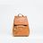 Mini Enku Leather Backpack - Walnut