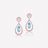 Argyle Pink Diamond and Aquamarine Drop Earrings