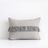 12x16 Fringe Pillow - Black, Cream and Natural Linen