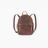 Classic Zippered Small Leather Backpack Purse