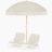 Dunes Beach Umbrella & Beach Chair Set