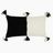 Antigua Pillow - Black & Natural White Colorblocked