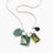 Emerald 4 Charm Necklace