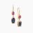 Sapphire And Ruby Double Drop Earrings