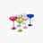 Estelle Colored Champagne Coupe Stemware - Set of 6 {Mixed Set}