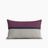 Horizon Line Pillow - Amethyst, Navy Blue and Natural Linen