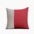 Two Tone Colorblock Pillow - Natural and Marsala